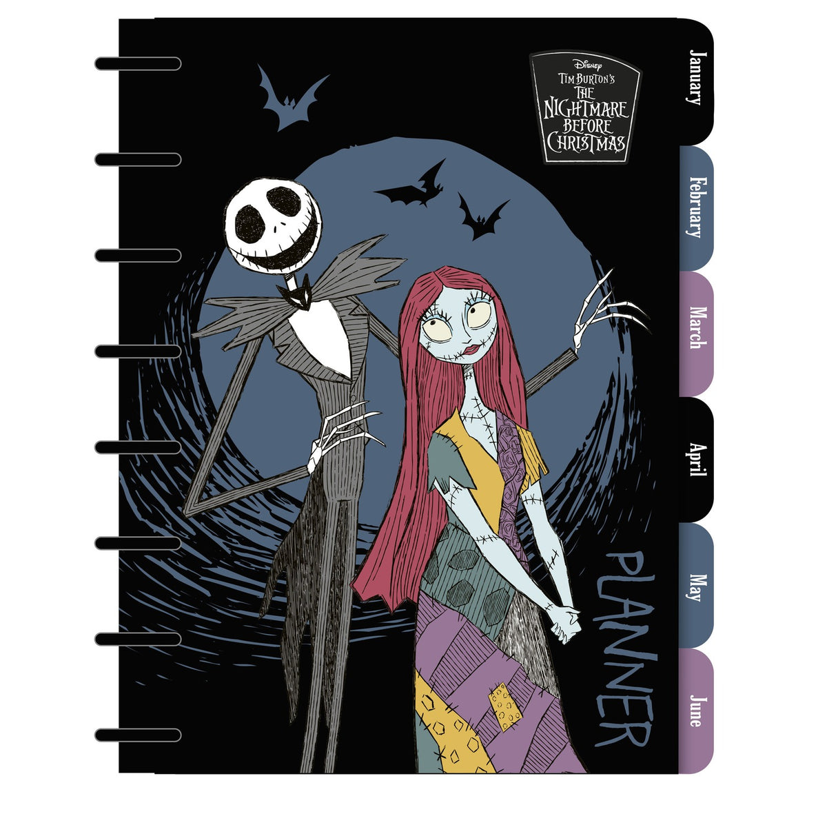 Planer A5, 200 Seiten, Motiv 2 - Schwarz – CoolPack Disney The Nightmare Before Christmas