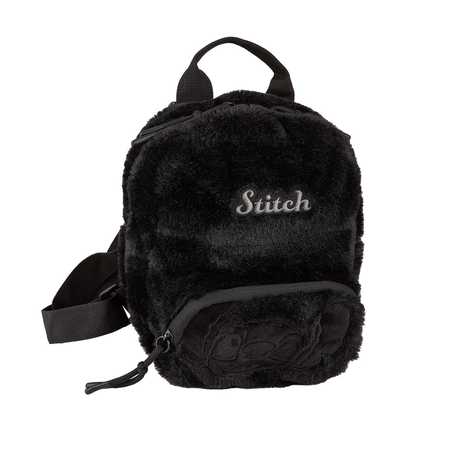 CoolPack Disney Stitch Fluffy 10 - Plush Leisure Backpack in Black - Mini Backpack for Nursery and Preschool