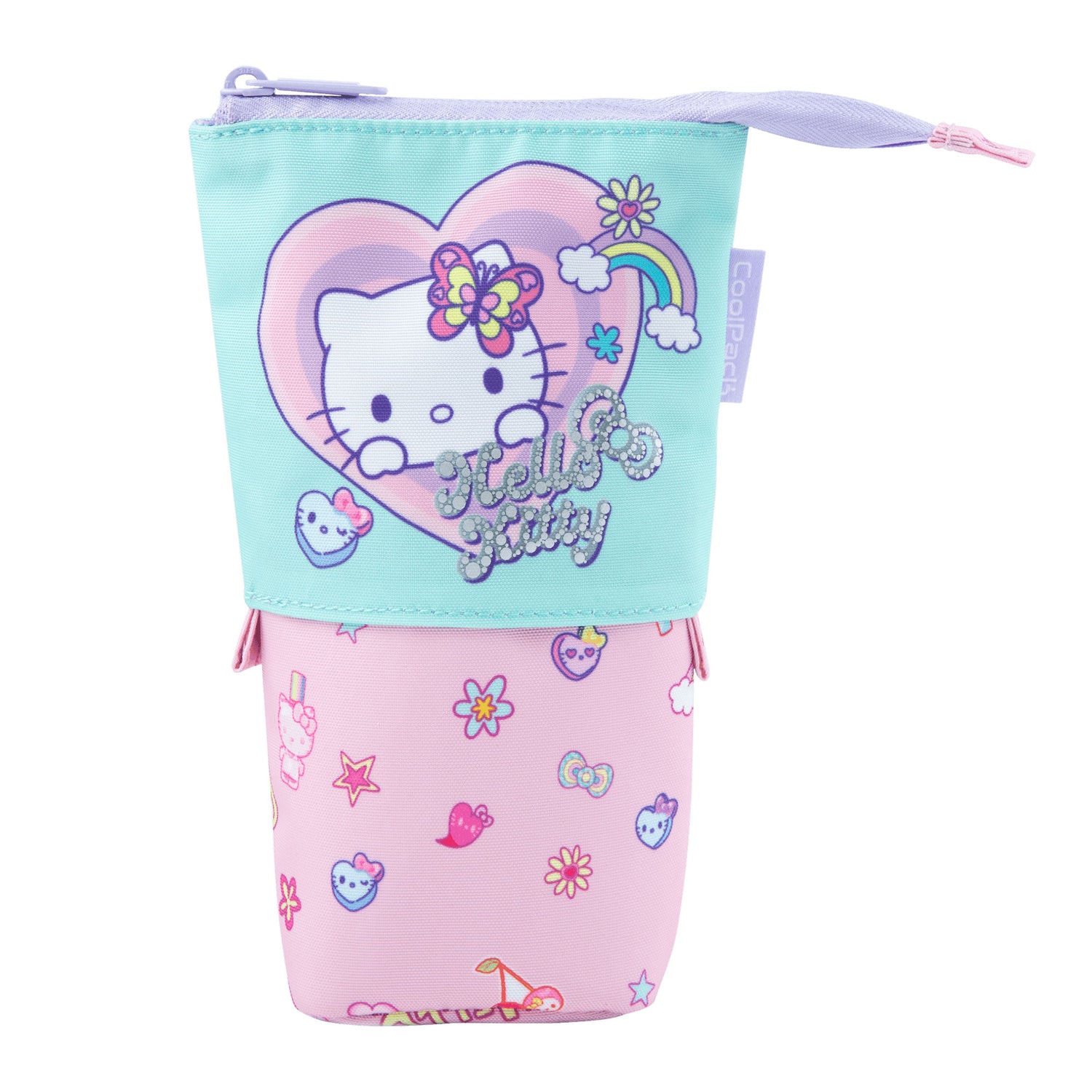 Pencil case 1 zip MONA HK pastel pink