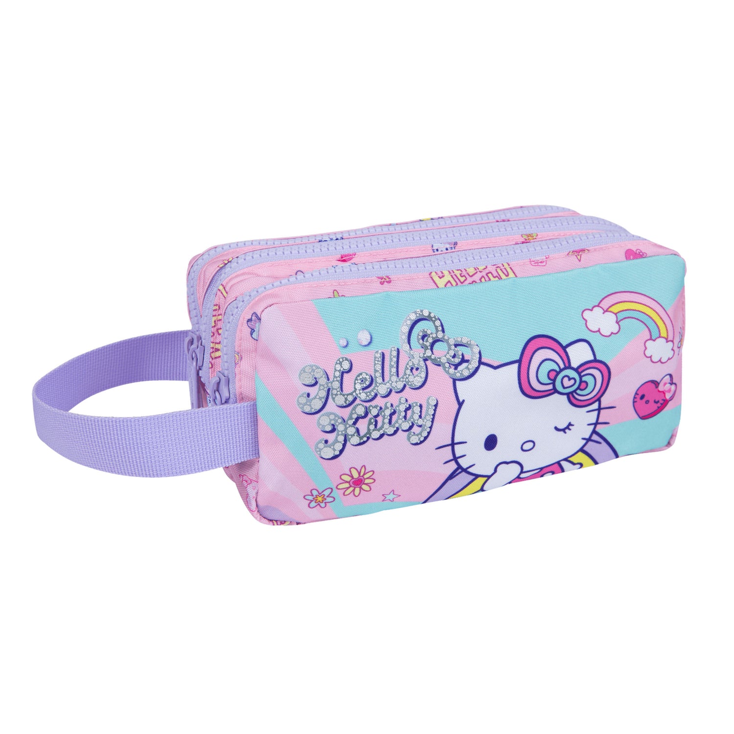 Pencil case PRIMUS with loop HK pastel pink