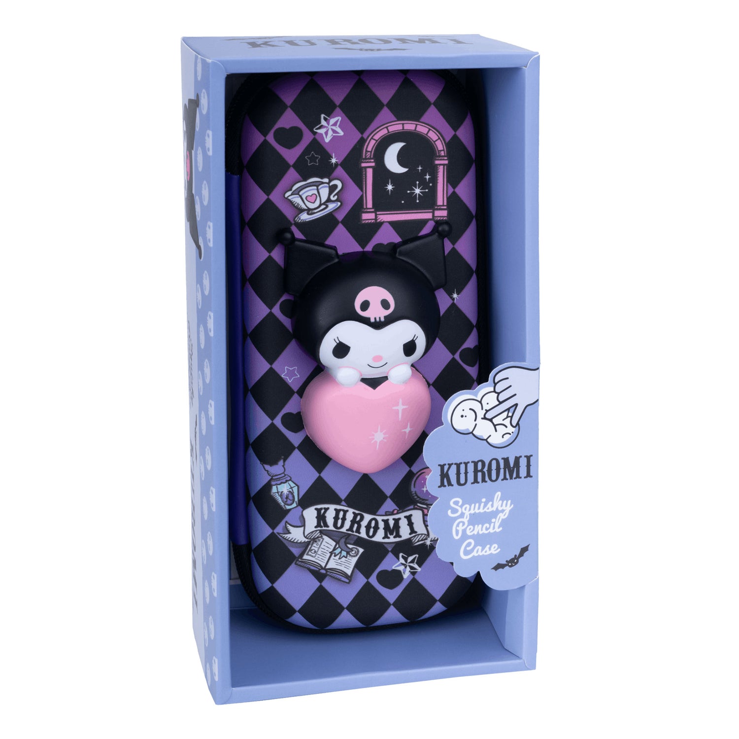 Pencil case with figurine_1 Kuromi