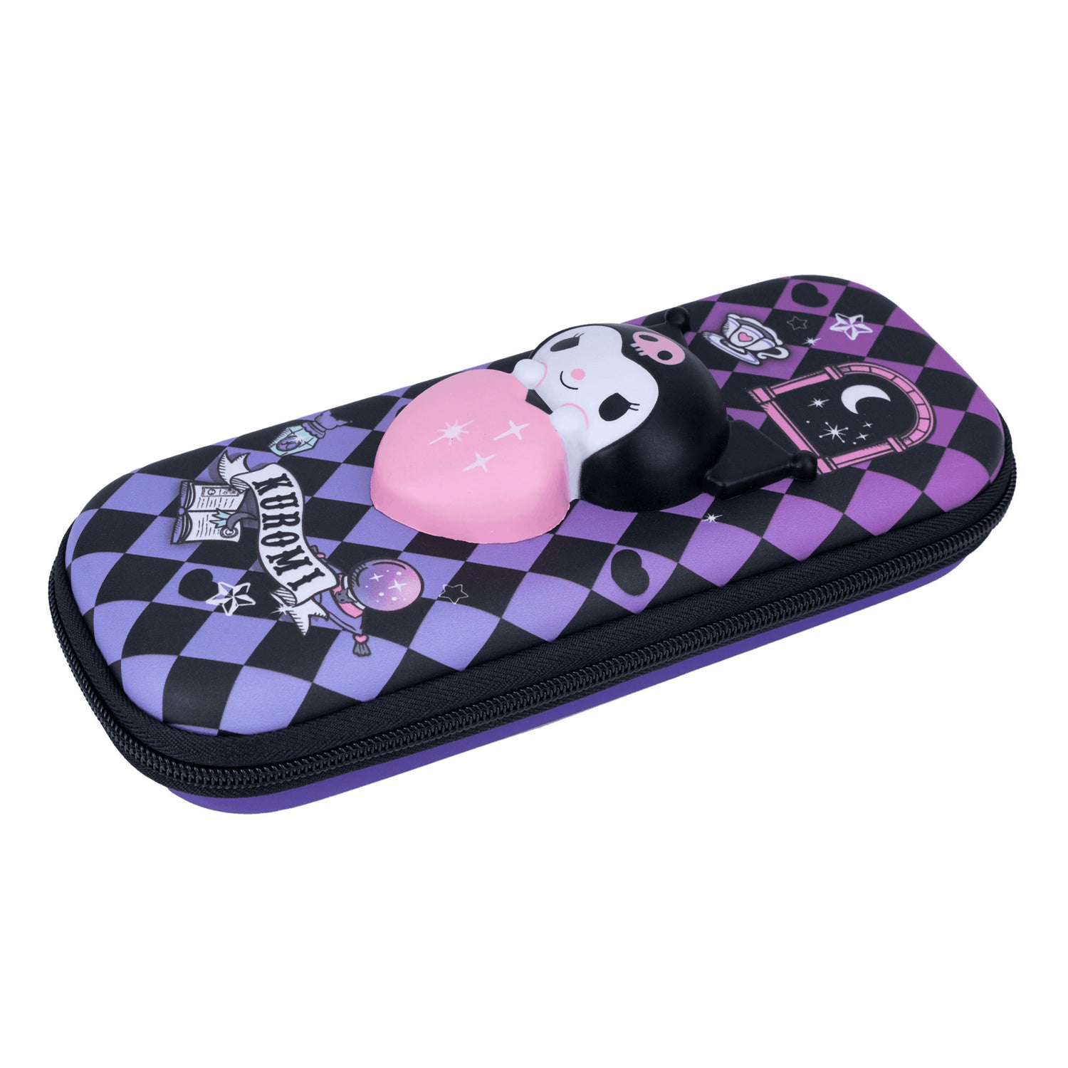 Pencil case with figurine_1 Kuromi
