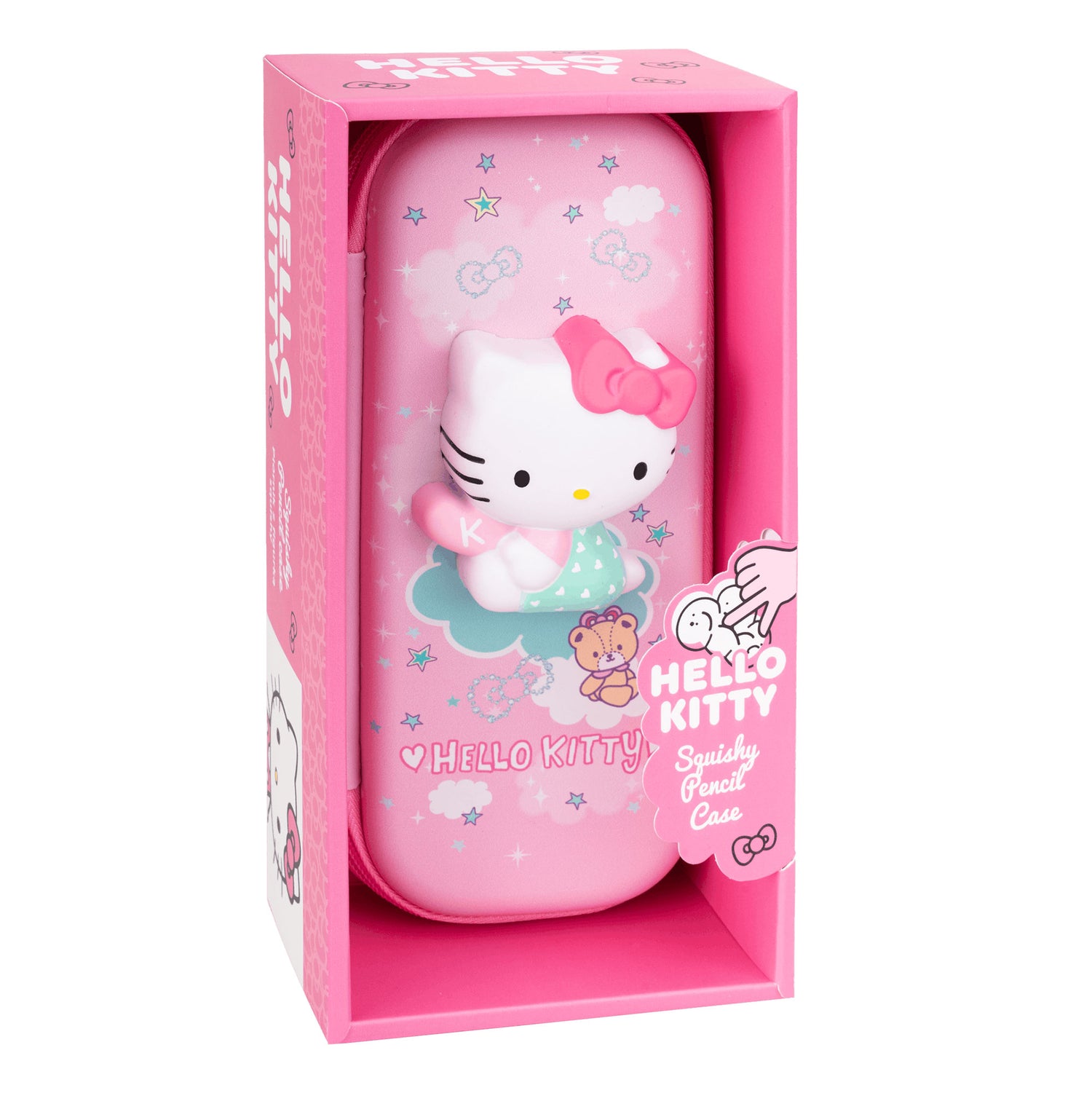 Pencil case with figure_3 HK pastel pink