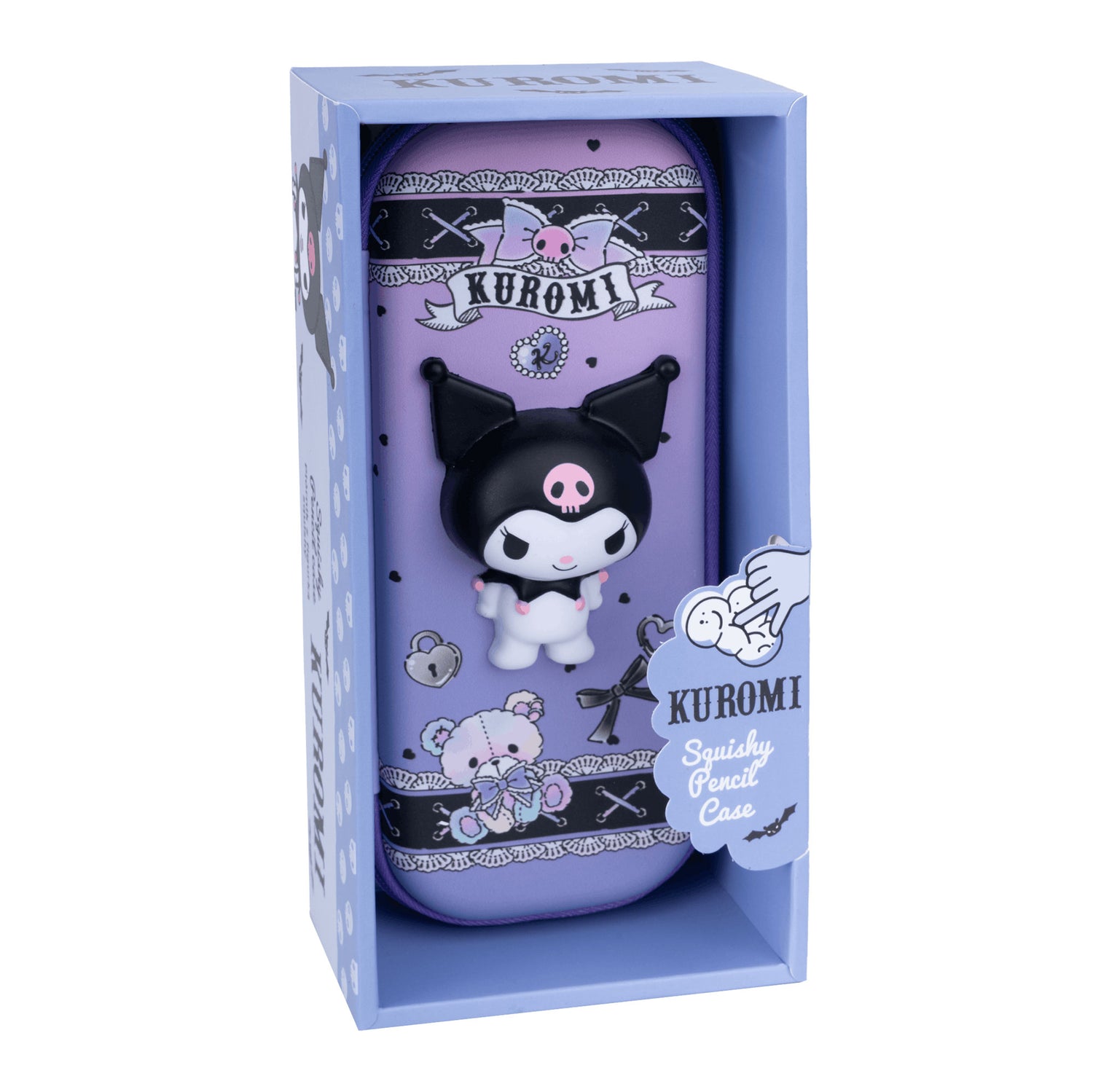 Pencil case with figure_3 Kuromi