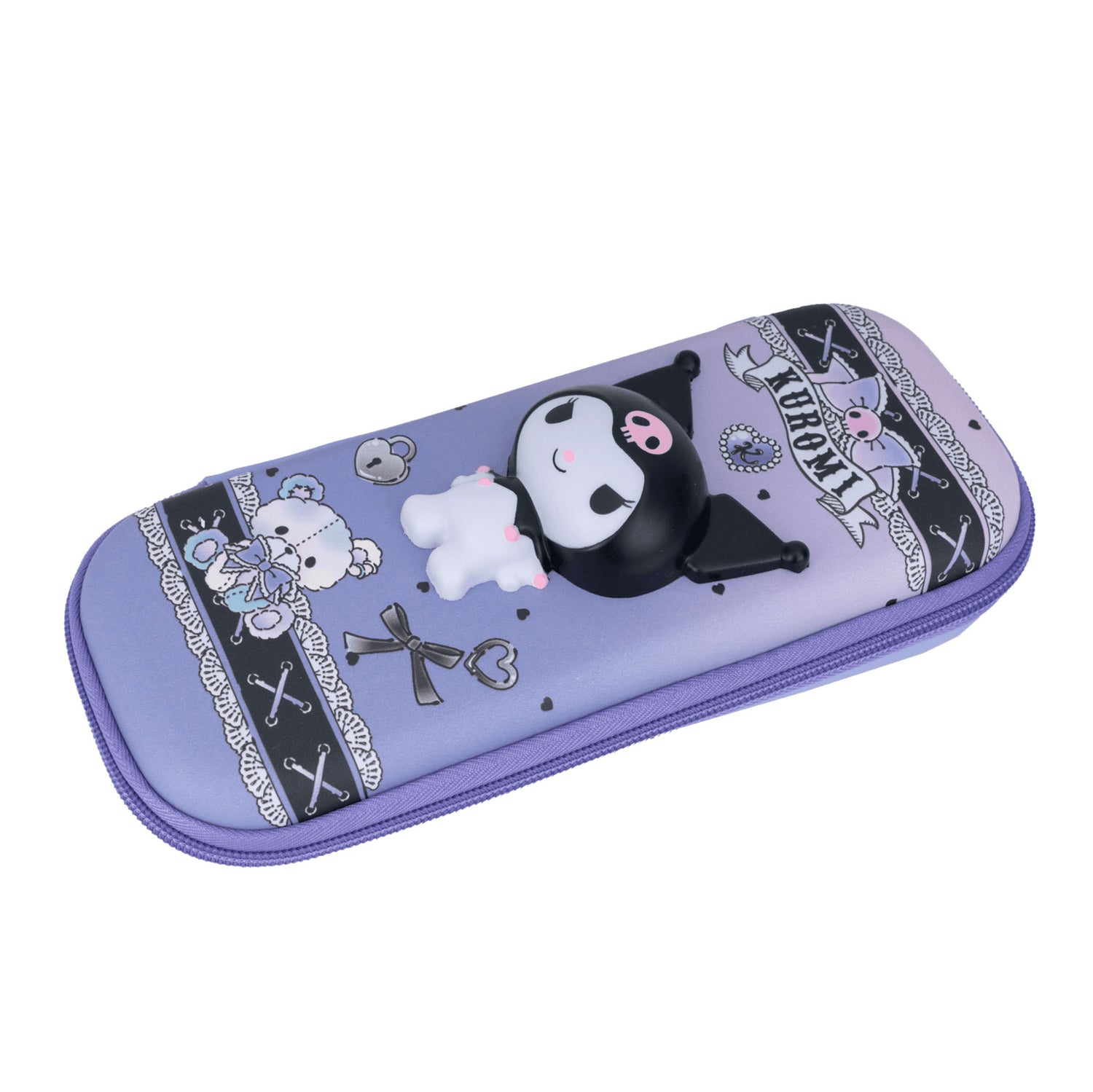 Pencil case with figure_3 Kuromi