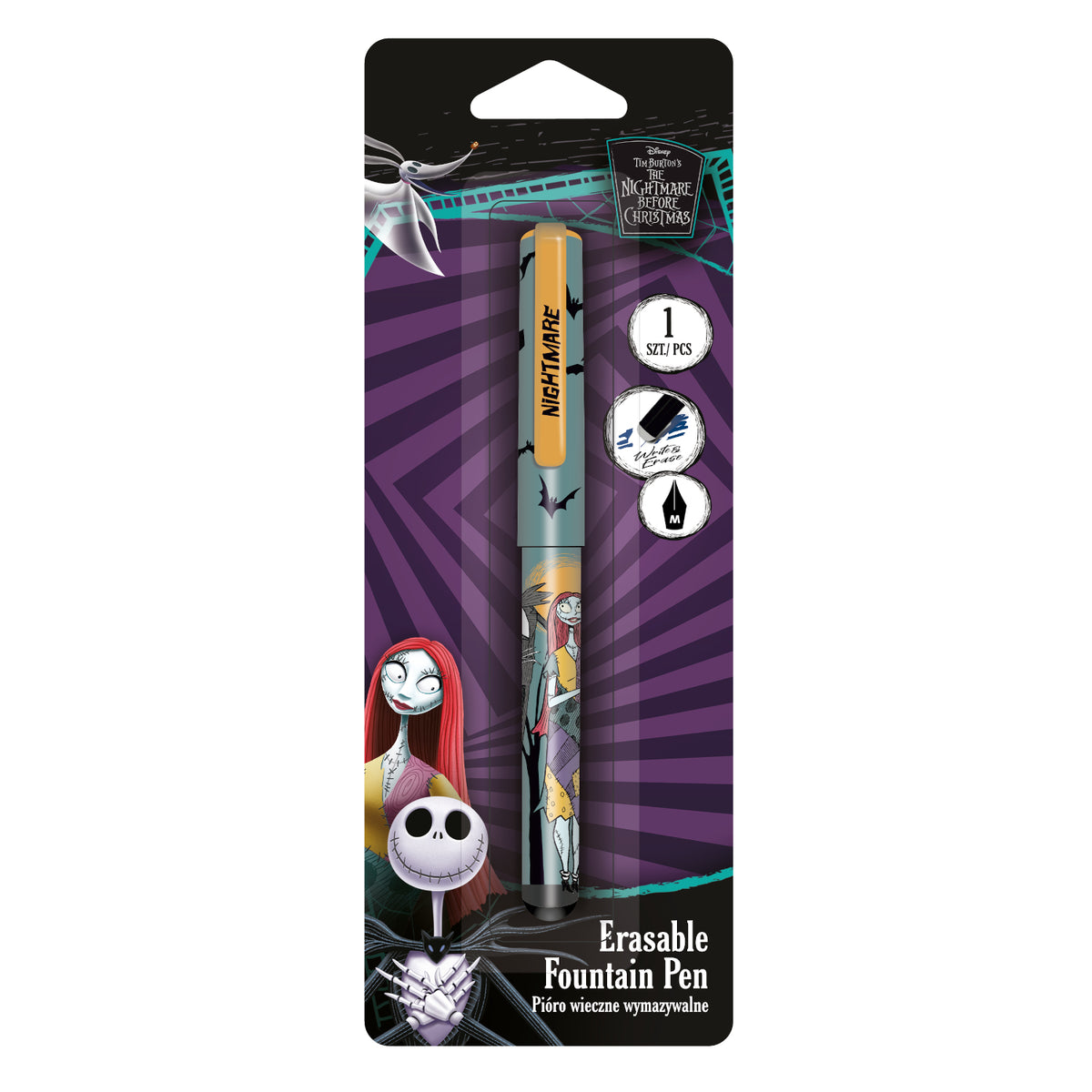 Radierbarer Füllhalter – blau-orange – CoolPack Disney The Nightmare Before Christmas