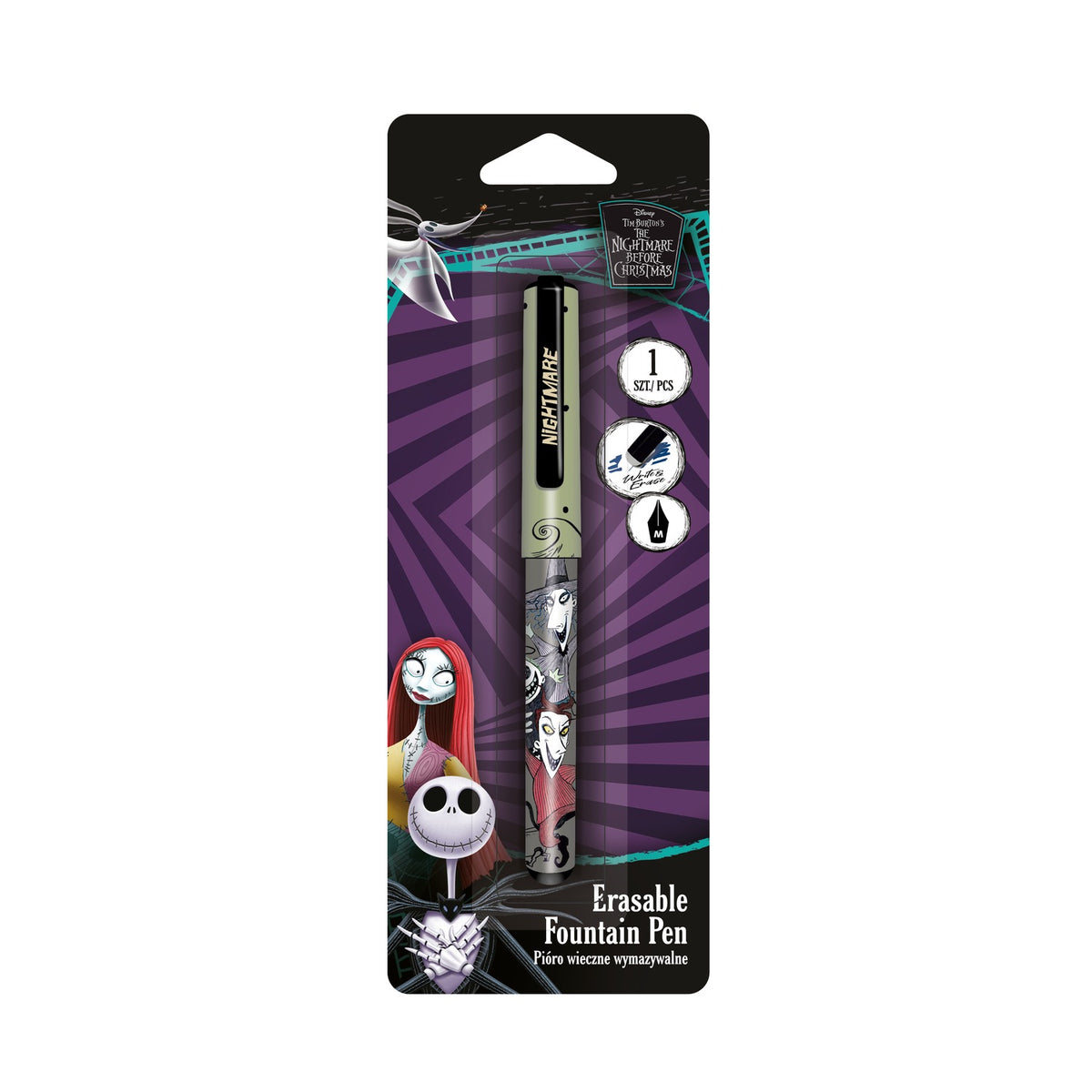 Radierbarer Füllhalter – grün-schwarz – CoolPack Disney The Nightmare Before Christmas