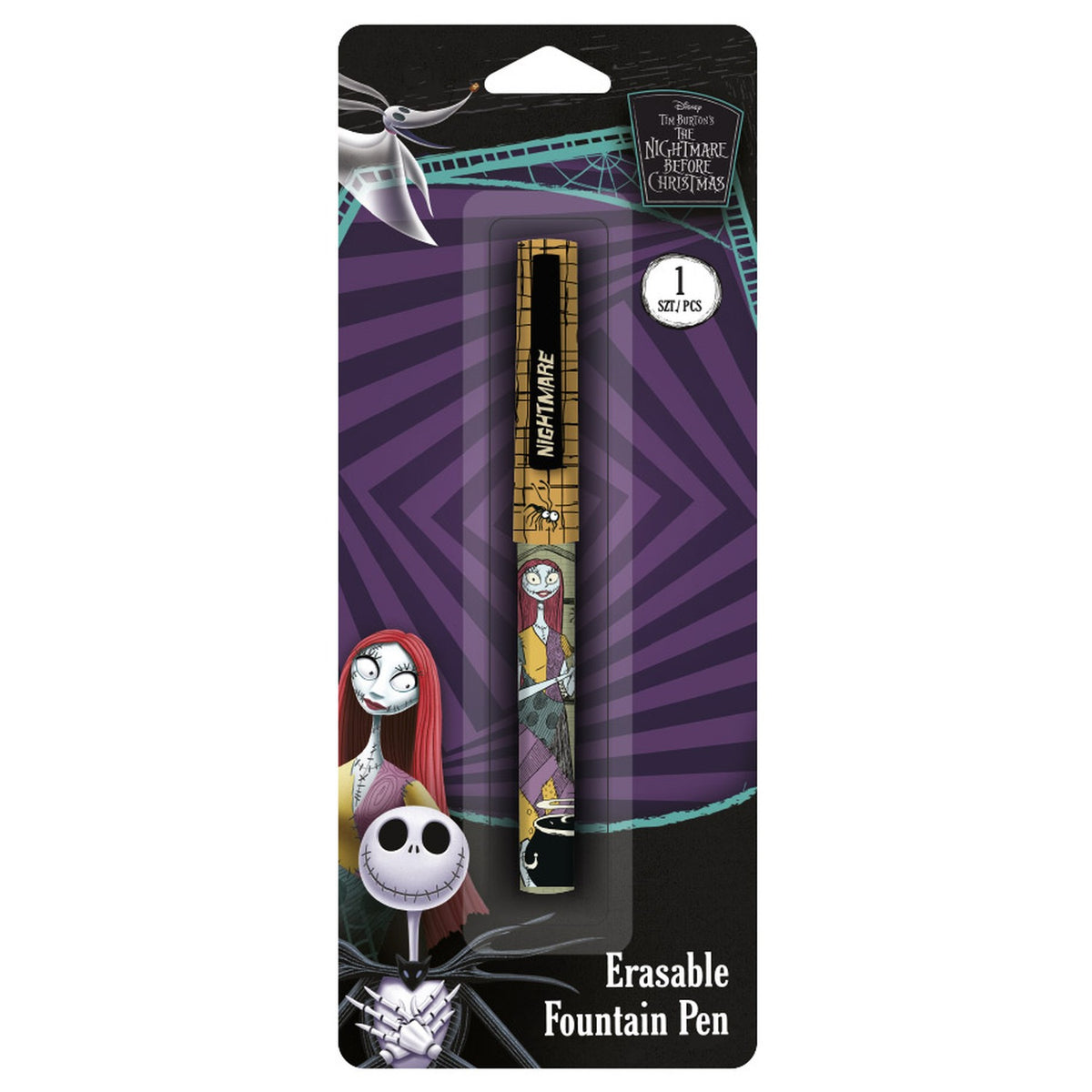 Radierbarer Füllhalter – orange-schwarz – CoolPack Disney The Nightmare Before Christmas