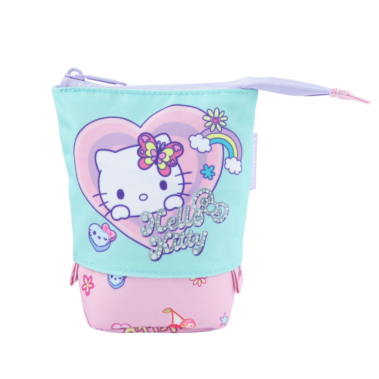 Pencil case 1 zip MONA HK pastel pink
