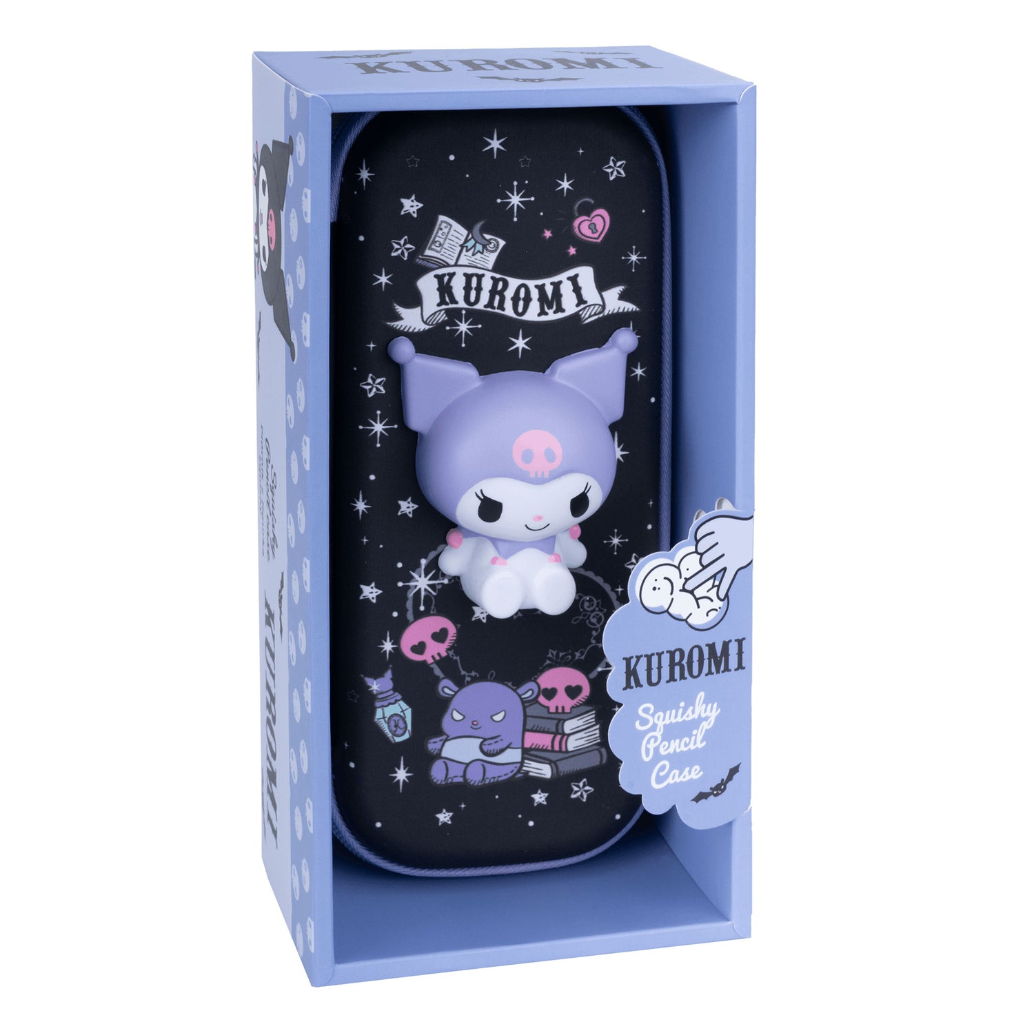 Pencil case with figure_2 Kuromi