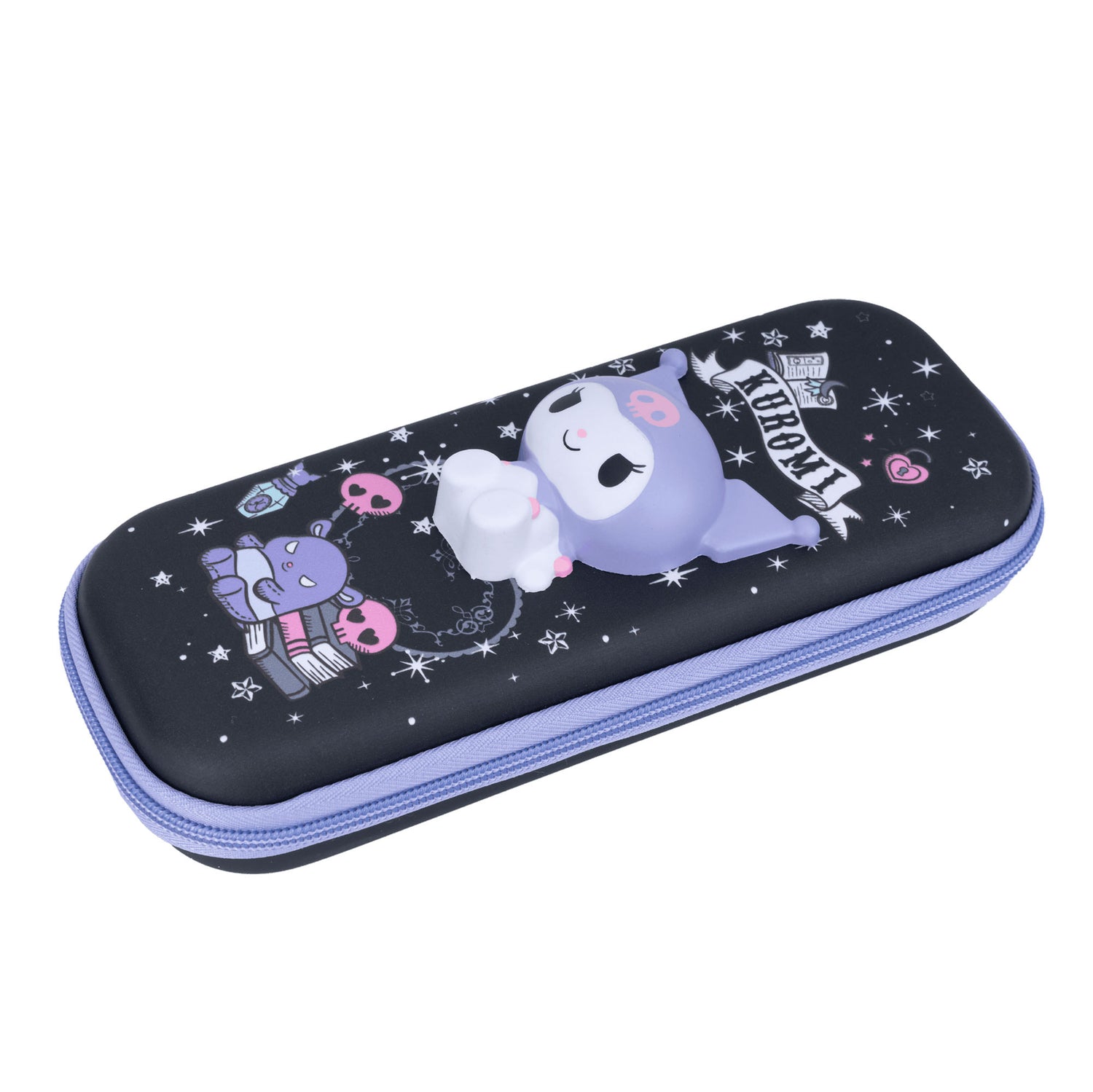 Pencil case with figure_2 Kuromi