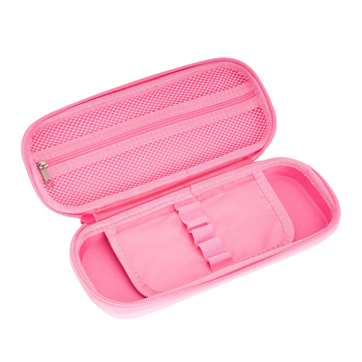 Pencil case with figure_3 HK pastel pink