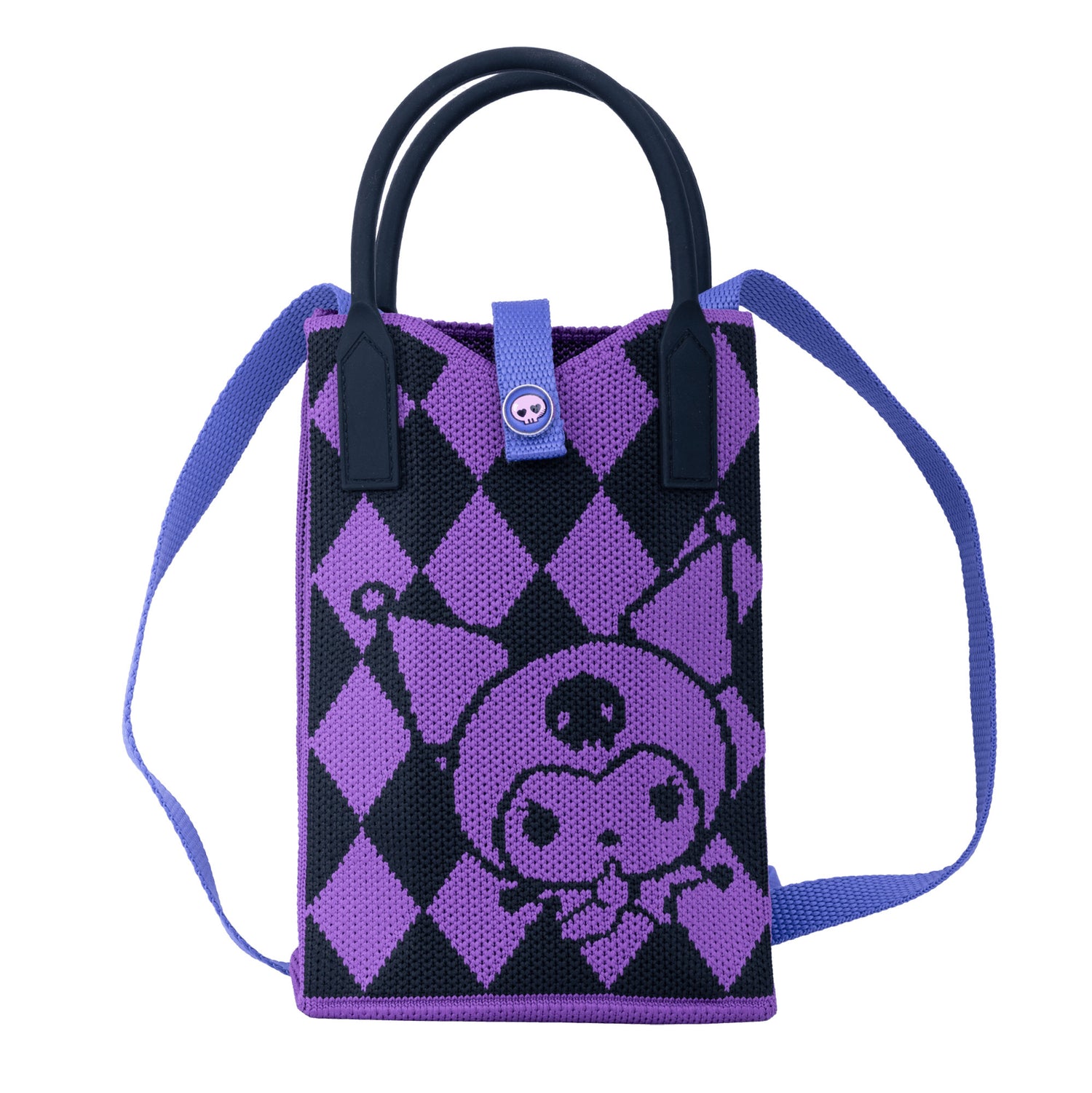 Shoulder Bag Woven Kuromi Purple