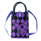 Umhängetasche Woven Kuromi lila