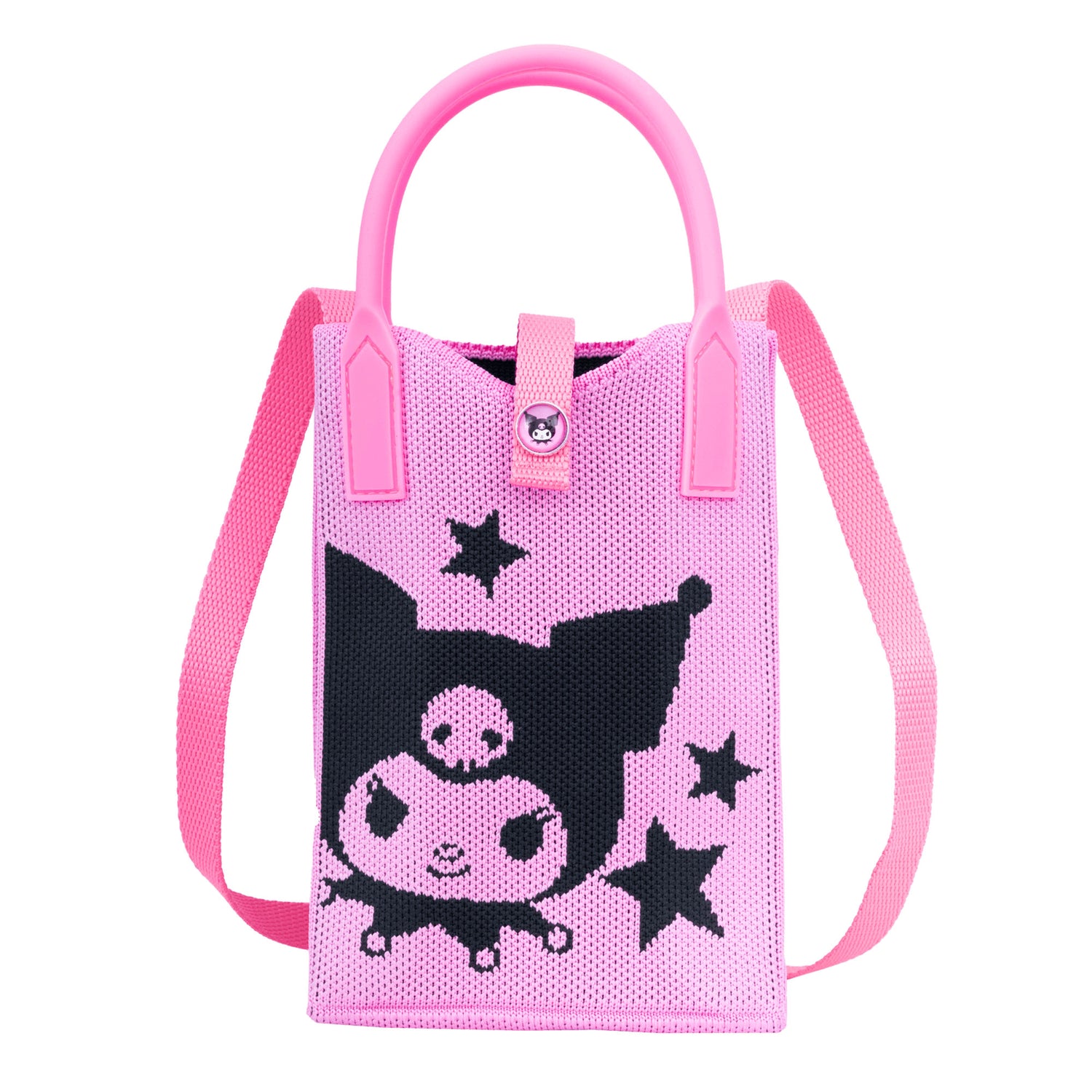 Shoulder bag Woven Kuromi pink