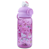 Water bottle 600ml with figure Des.1 HK pastel purple