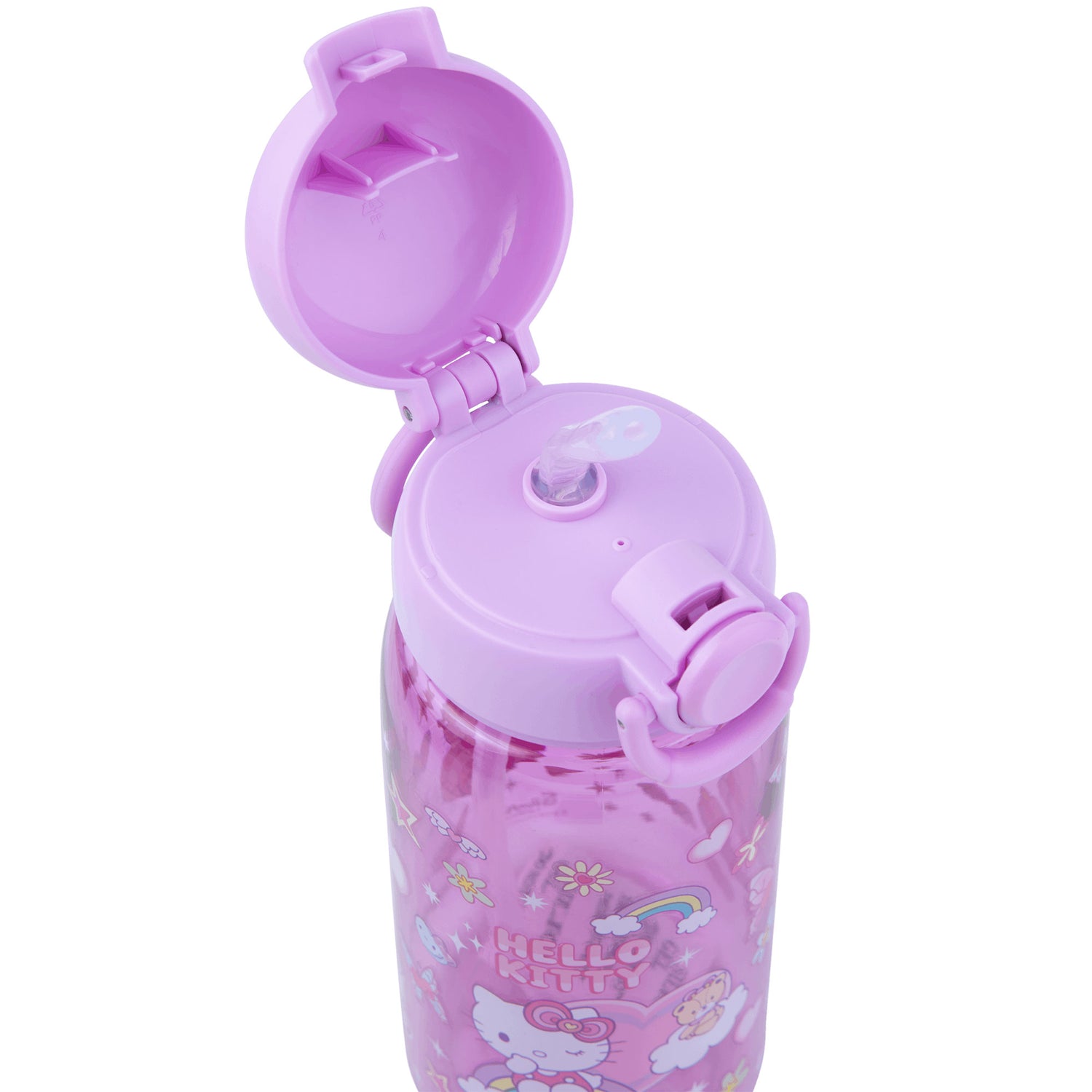Water bottle 600ml with figure Des.1 HK pastel purple