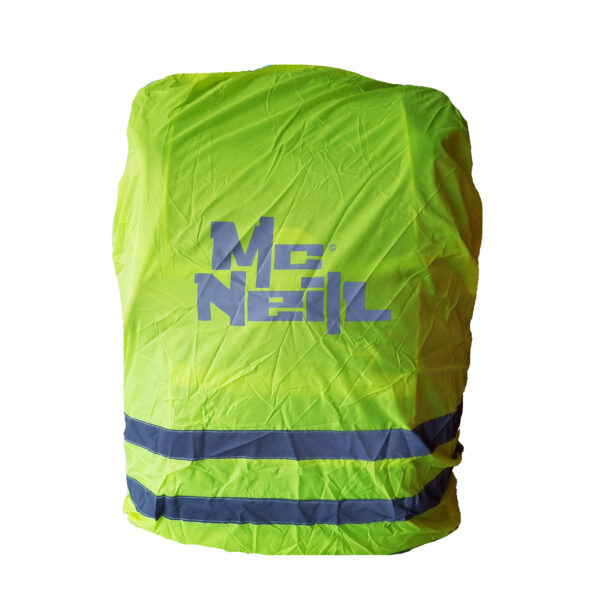Regenhaube mit reflektierendem Logo + Doppelstreifen neongelb -Kollektion 2025-