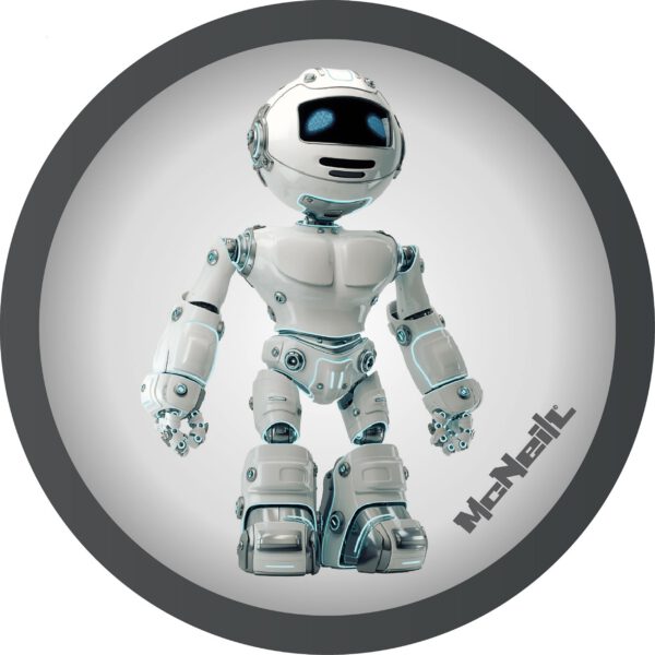 McNeill McAddys zu Schulranzen ROBOTER hellgrau