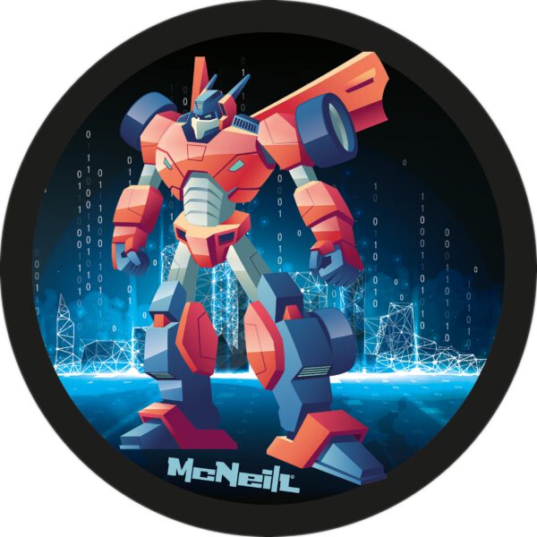 McNeill McAddys zu Schulranzen ROBOTER rot/blau