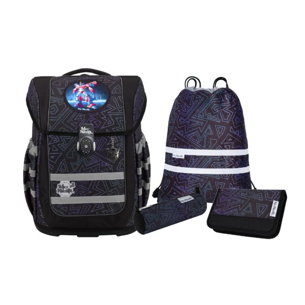 McNeill Schulranzen-Set ERGO COMPACTO, 5tlg. TRON -Kollektion 2025-