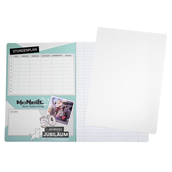 McNeill – Schulheft A4, Lineatur 27, liniert, 3 Motive à 2 Stück,  24 Blatt – 6er Pack – Bild 5