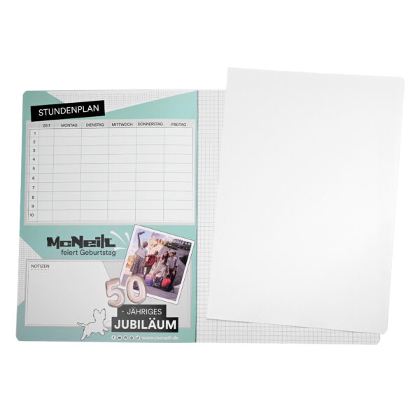 McNeill – Schulheft A4, Lineatur 28, kariert, 3 Motive à 2 Stück,  24 Blatt – 6er Pack – Bild 5