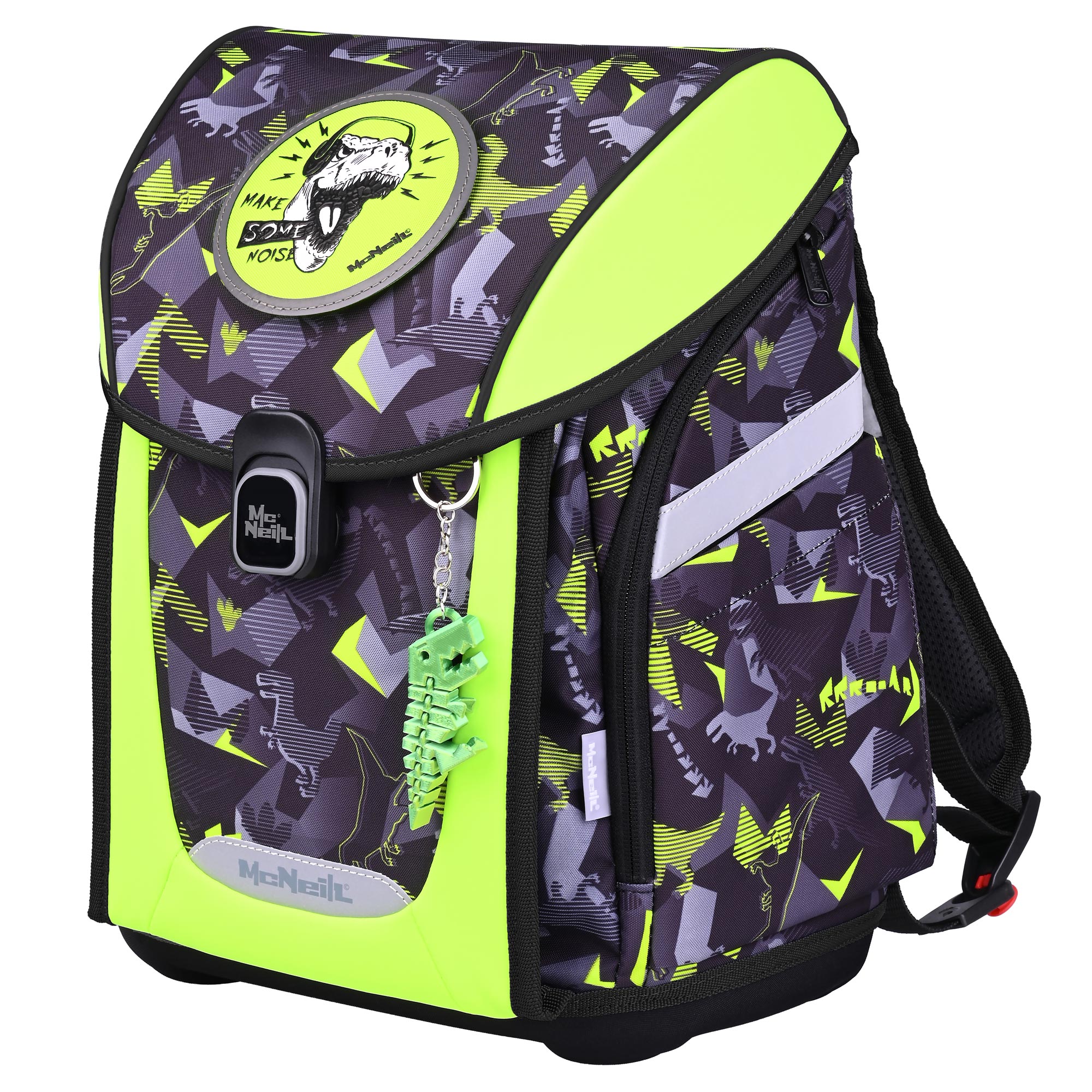 McNeill Primo Dinopark Schulranzen Jungen – 9-teiliges Set mit Brotdose, Trinkflasche & zwei McAddys – Bild 3