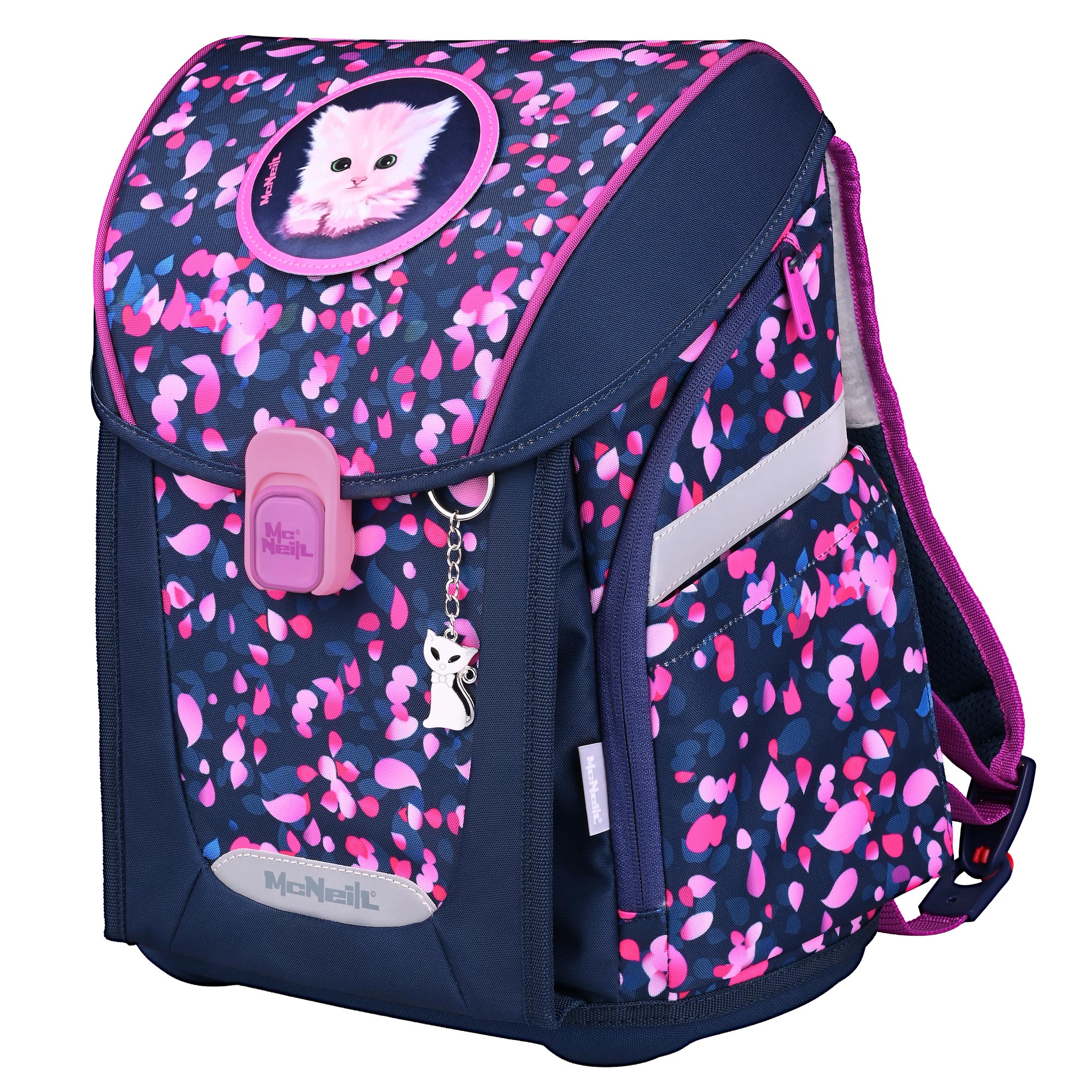 McNeill Primo Dream Schulranzen Mädchen – 9-teiliges Set mit Brotdose, Trinkflasche & zwei McAddys – Bild 3