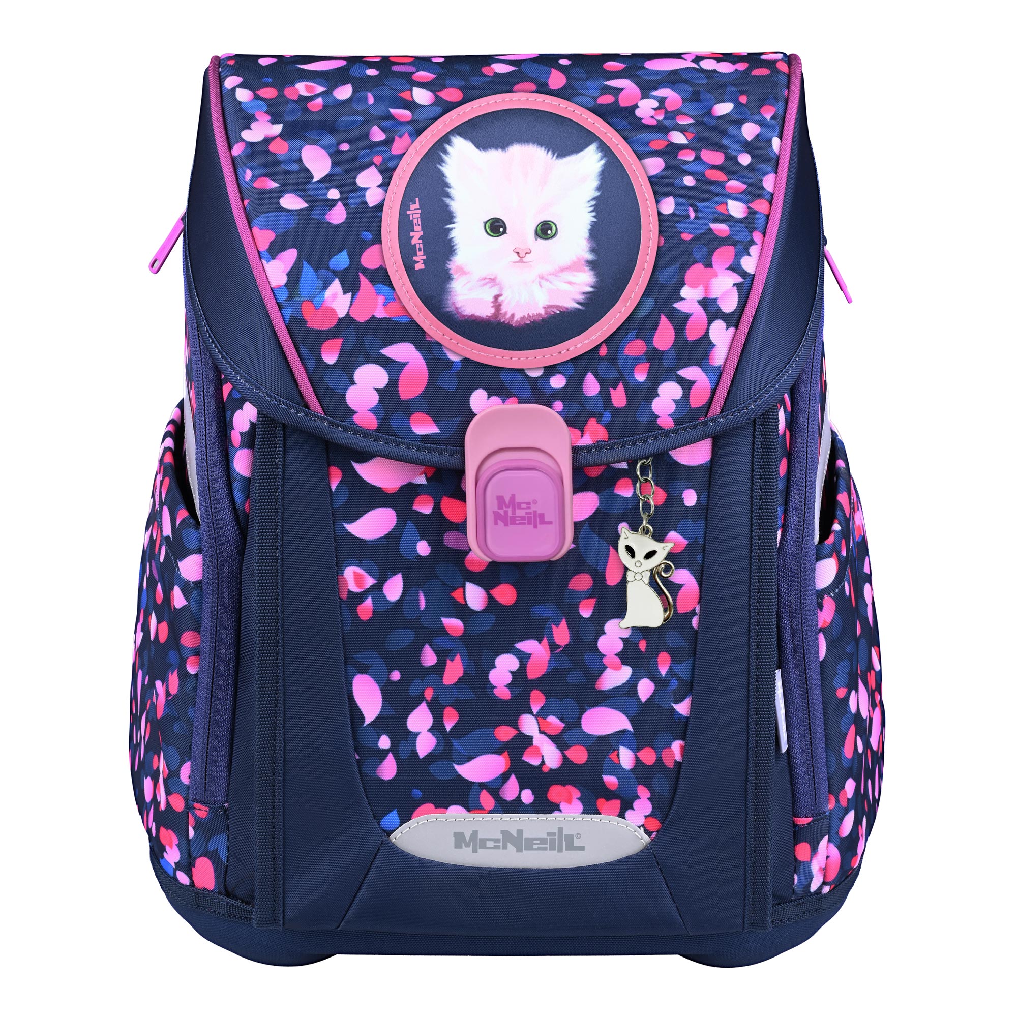 McNeill Primo Dream Schulranzen Mädchen – 9-teiliges Set mit Brotdose, Trinkflasche & zwei McAddys