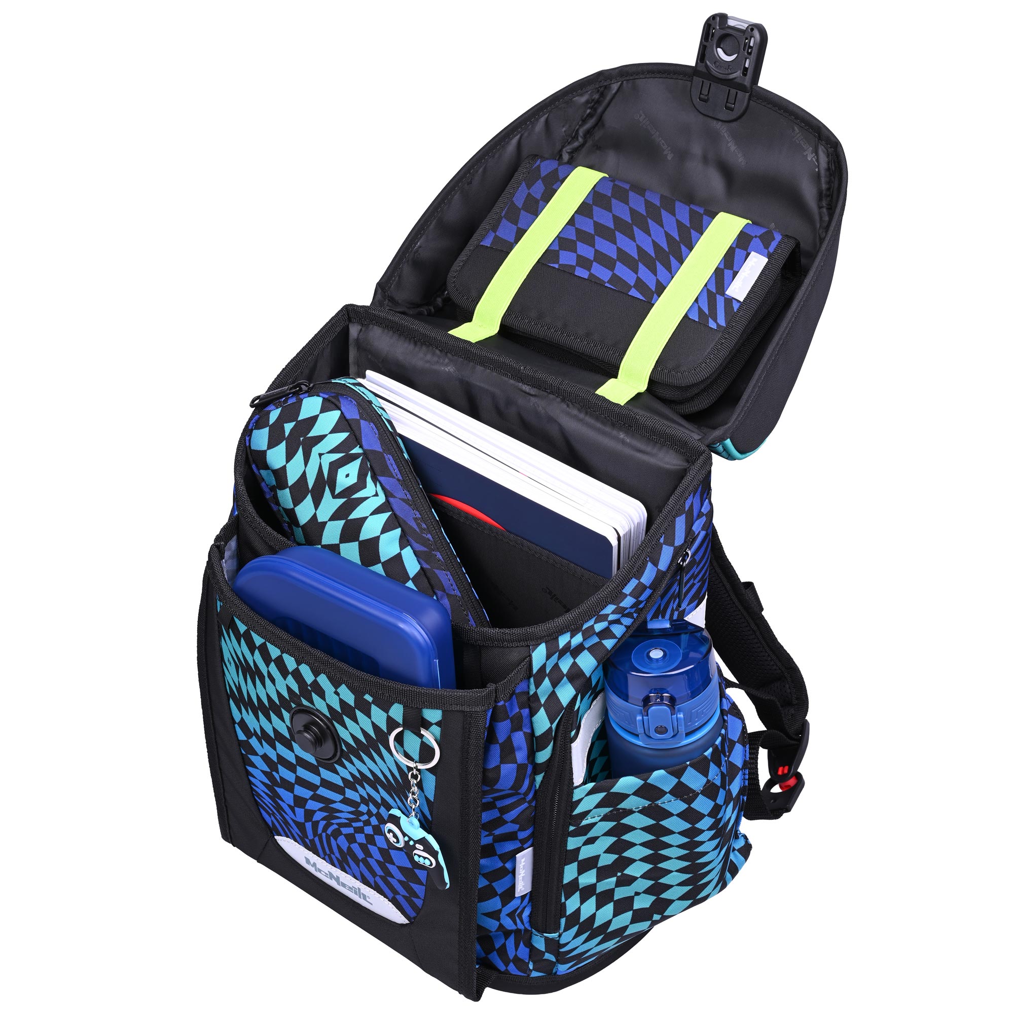 McNeill Primo Gamer Schulranzen Jungen – 9-teiliges Set mit Brotdose, Trinkflasche & zwei McAddys – Bild 6