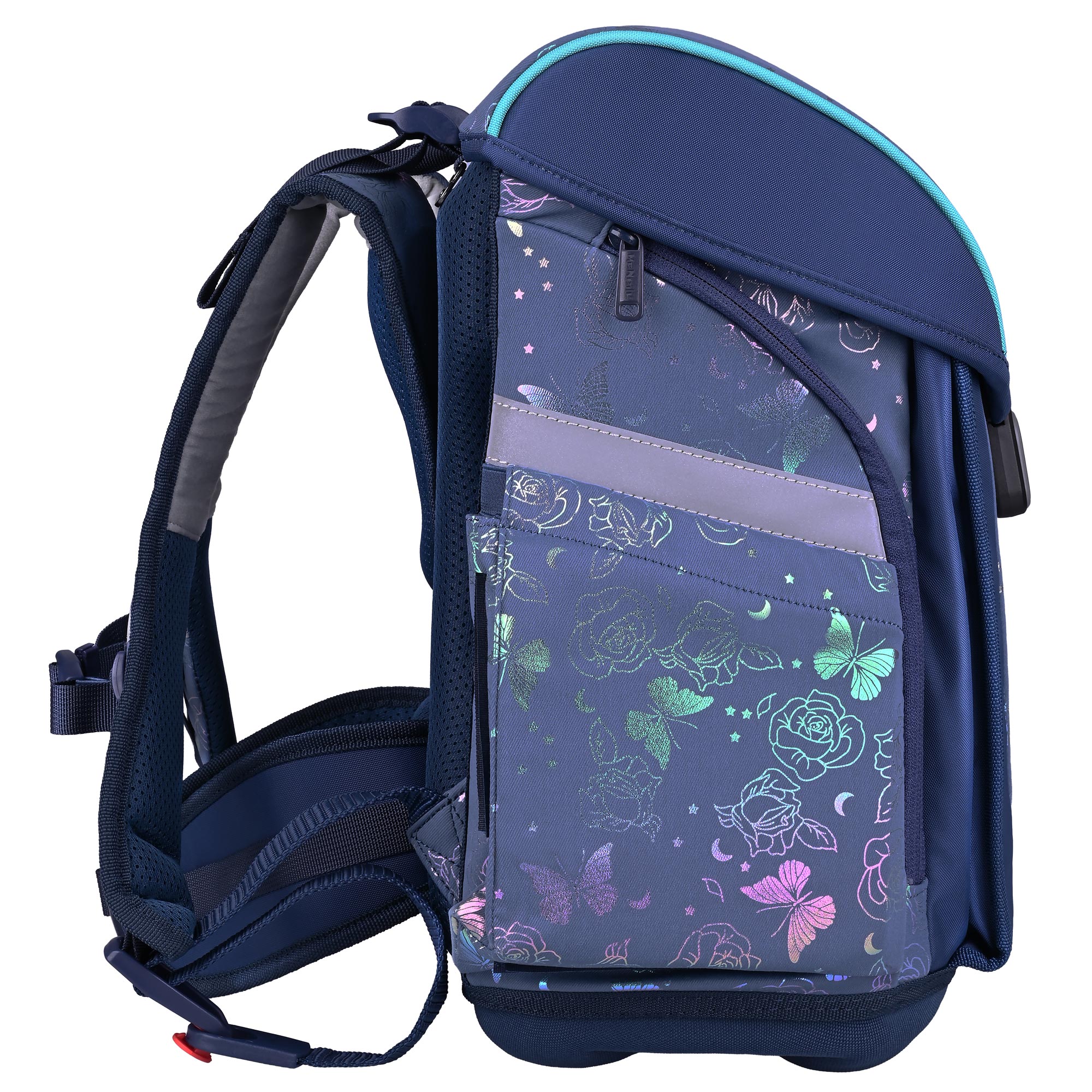 McNeill Primo Roses Schulranzen Mädchen – 9-teiliges Set mit Brotdose, Trinkflasche & zwei McAddys – Bild 4