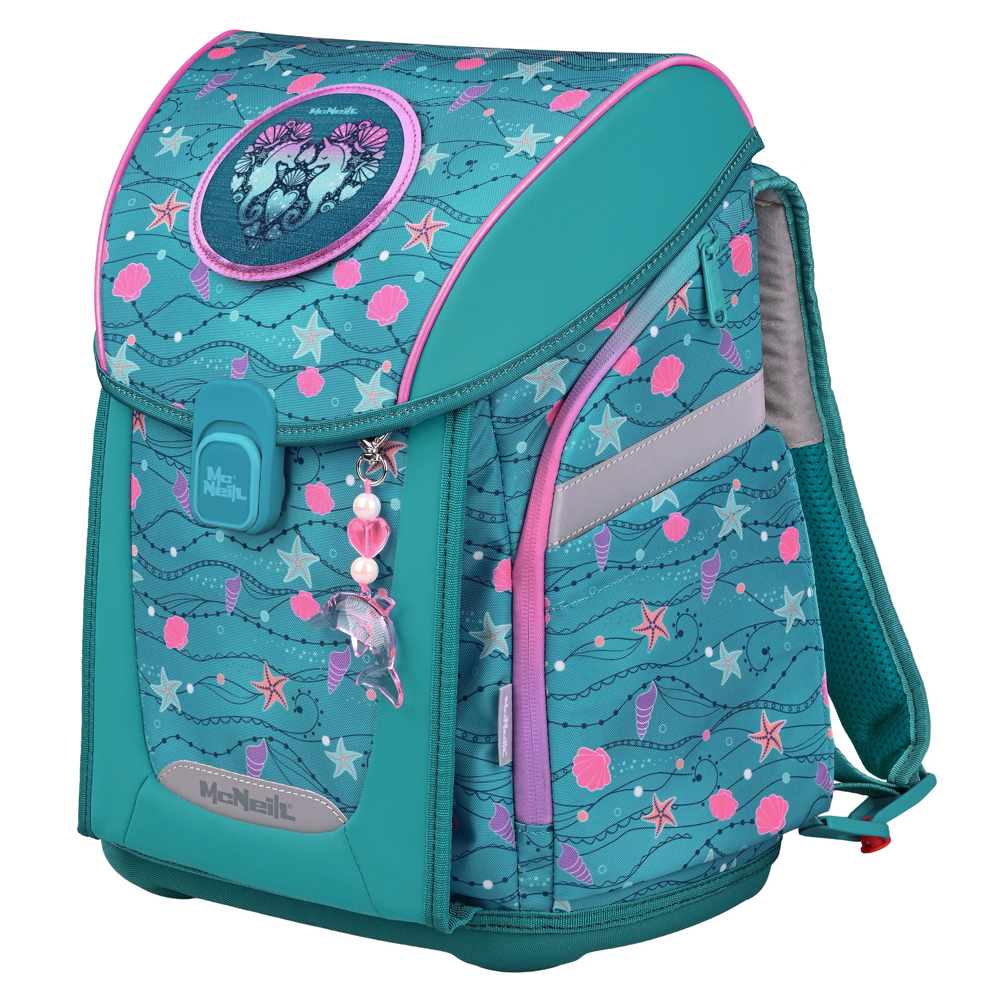 McNeill Primo Seafish Mädchen – 9-teiliges Set mit Brotdose, Trinkflasche & zwei McAddys – Bild 3