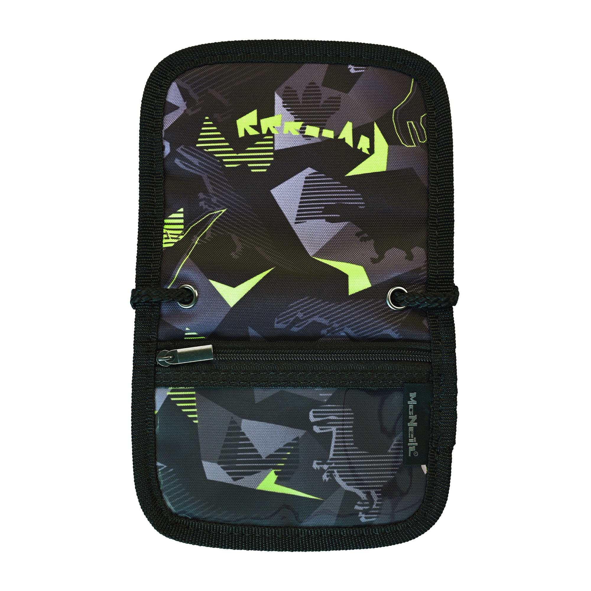 McNeill Brustbeutel DINOPARK – Kinderbrustbeutel mit Klarsichtfenster für Geld, Fahrkarte und Ausweis – Bild 3