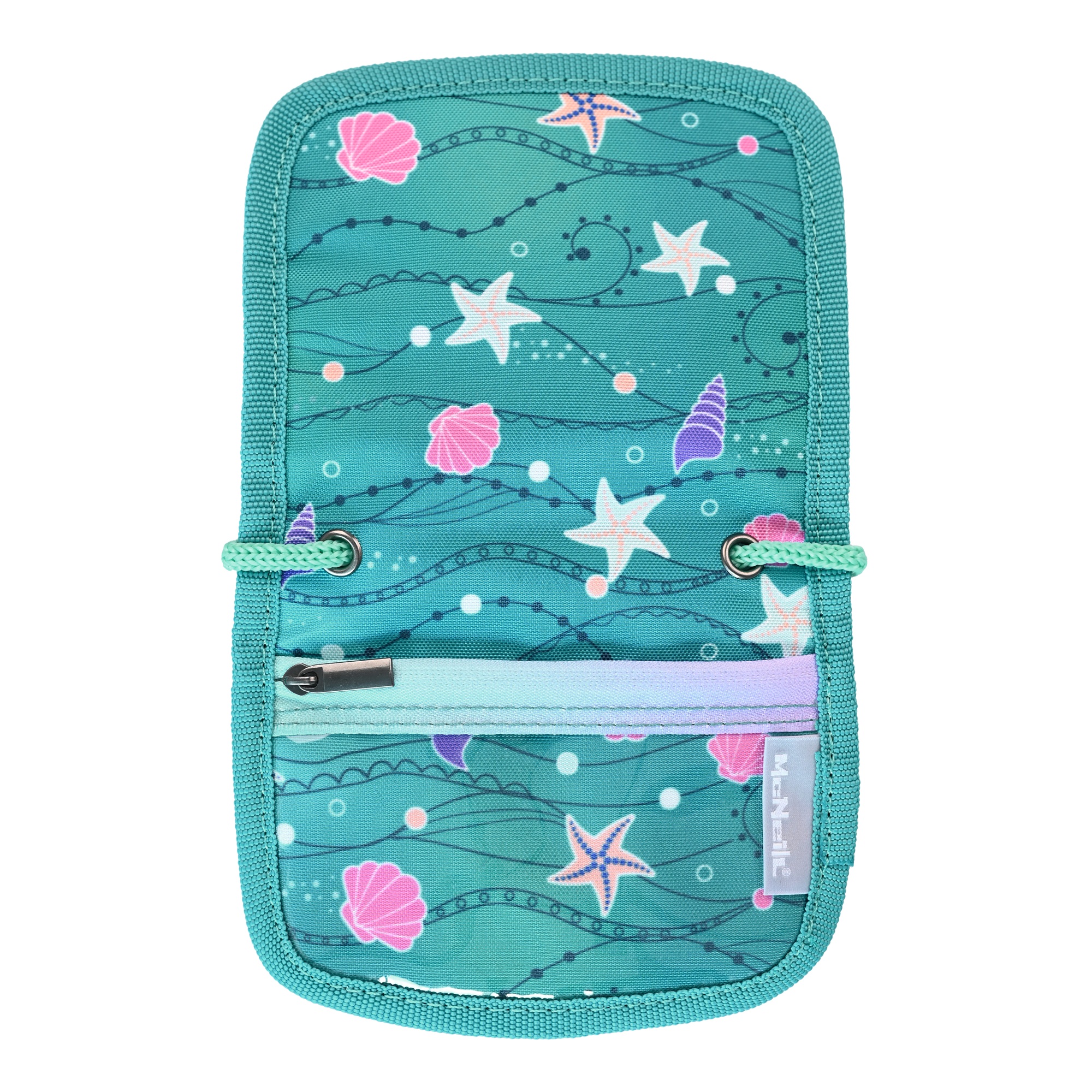 McNeill Brustbeutel SEAFISH – Kinderbrustbeutel mit Klarsichtfenster für Geld, Fahrkarte und Ausweis – Bild 3