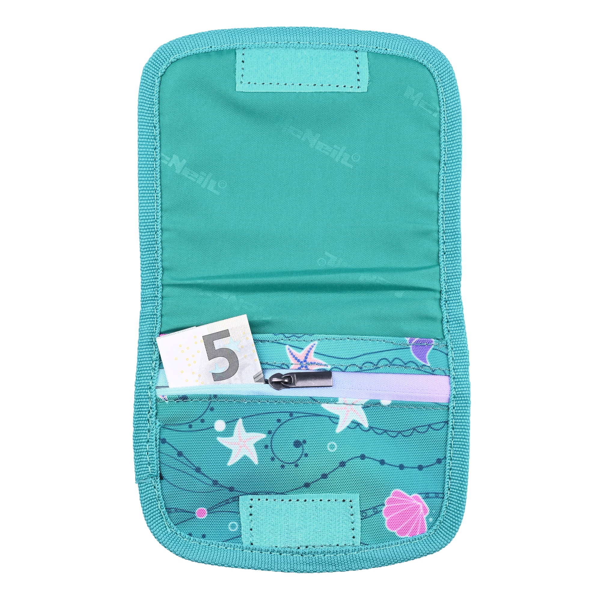 McNeill Brustbeutel SEAFISH – Kinderbrustbeutel mit Klarsichtfenster für Geld, Fahrkarte und Ausweis – Bild 2