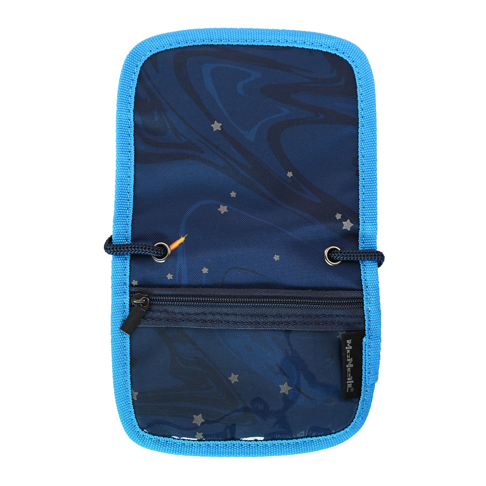 McNeill Brustbeutel SPACE – Kinderbrustbeutel mit Klarsichtfenster für Geld, Fahrkarte und Ausweis – Bild 3