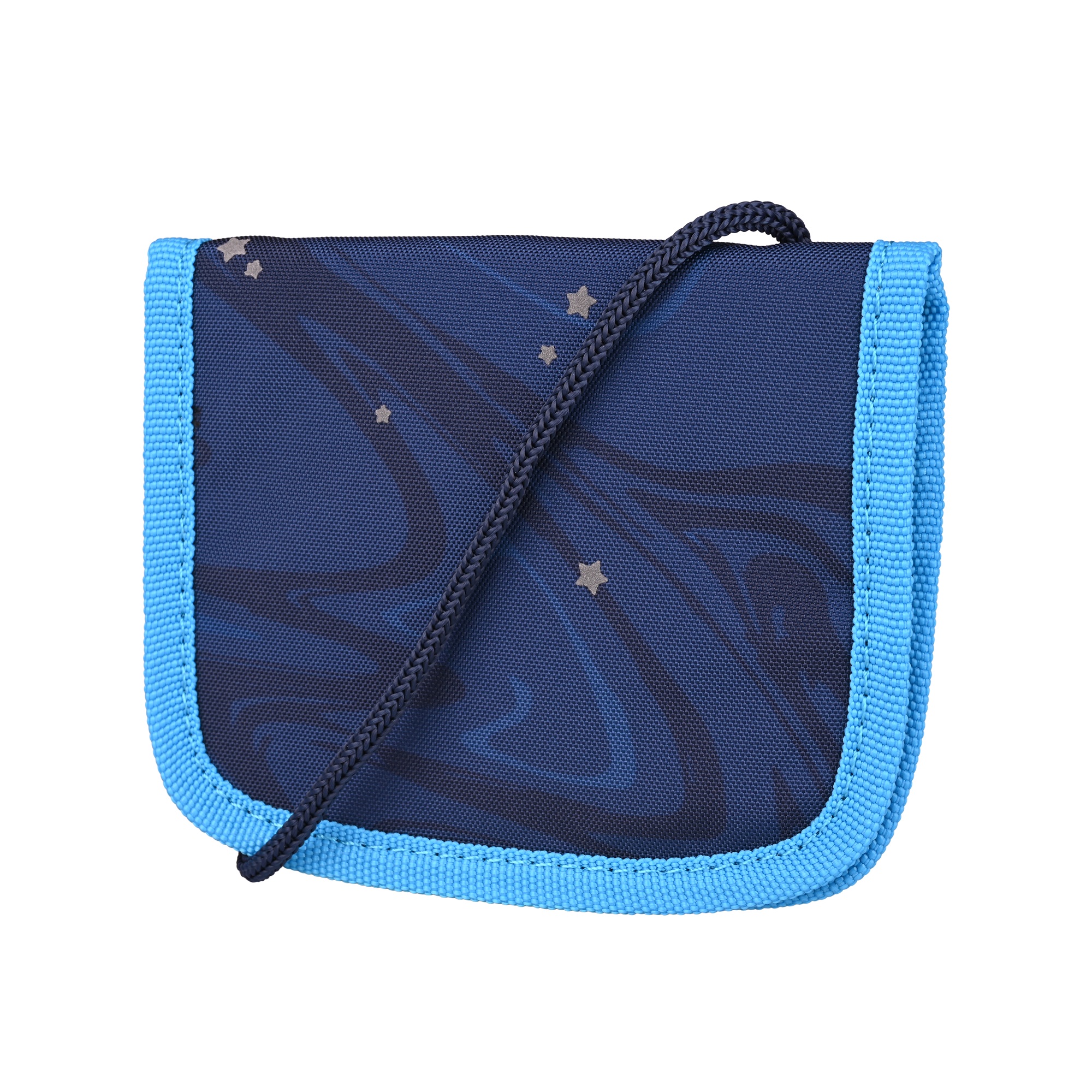 McNeill Brustbeutel SPACE – Kinderbrustbeutel mit Klarsichtfenster für Geld, Fahrkarte und Ausweis