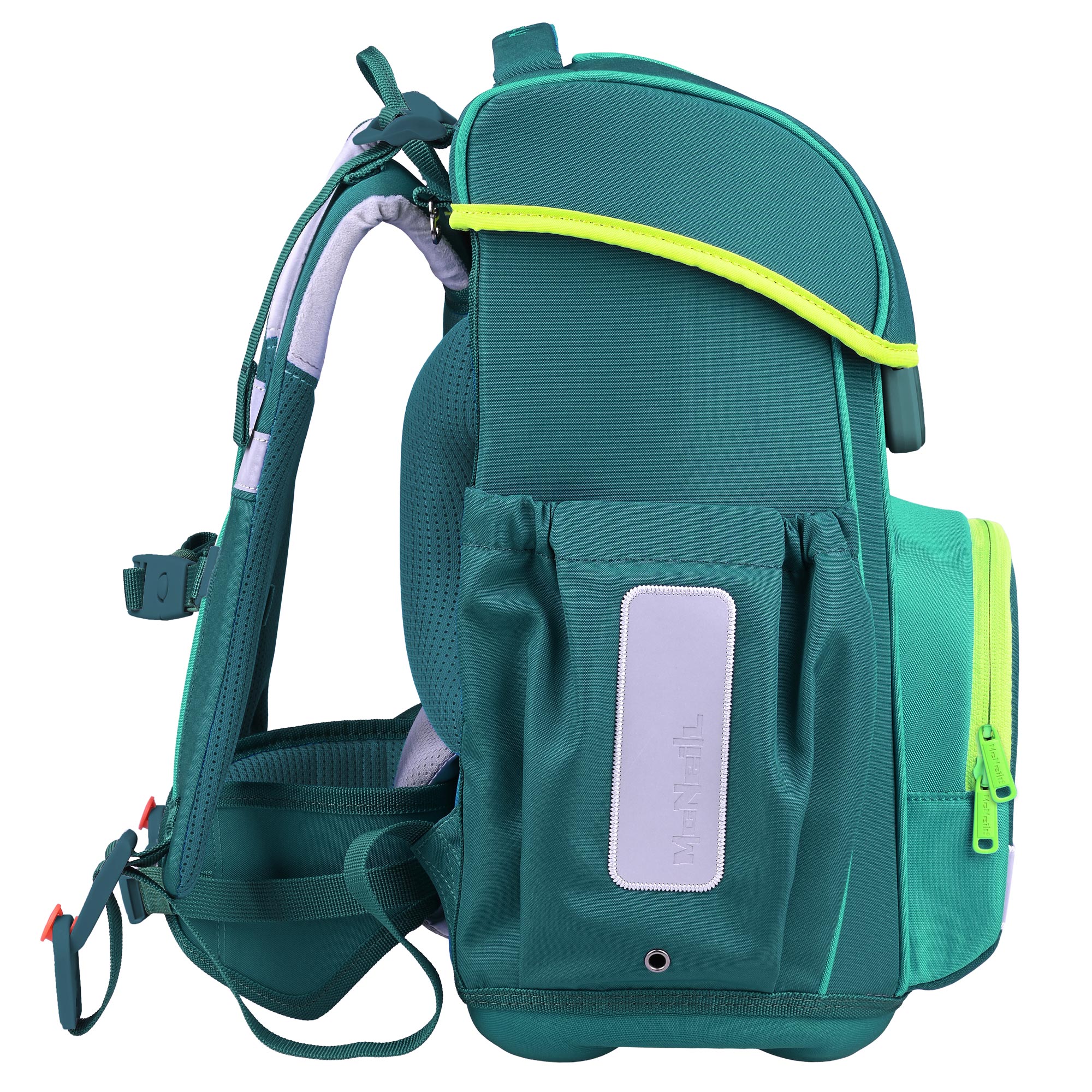 McNeill Bravo Petrol Schulranzen Jungen – 9-teiliges Set mit Brotdose, Trinkflasche & zwei McAddys – Bild 4