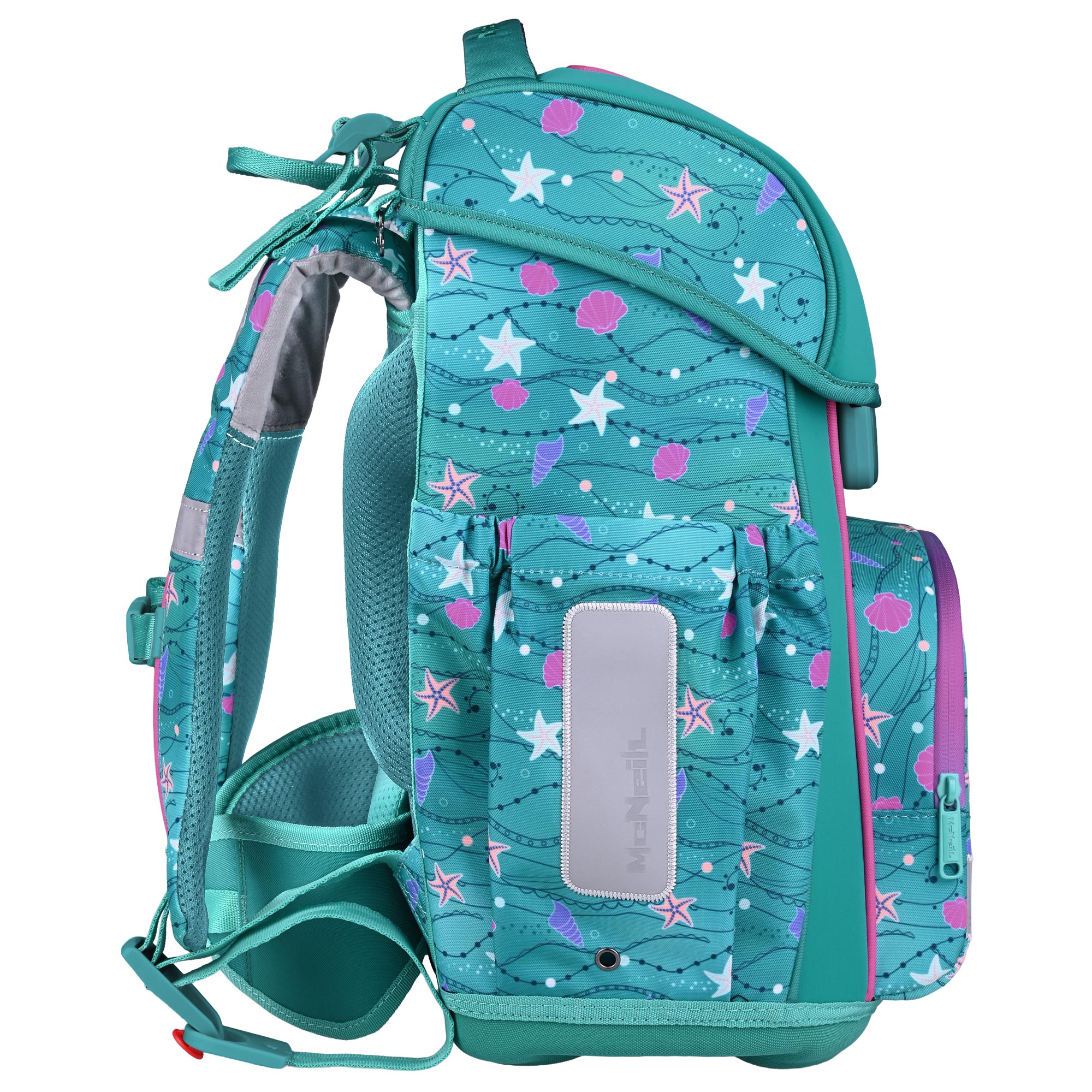 McNeill Bravo Seafisch Schulranzen Mädchen – 9-teiliges Set mit Brotdose, Trinkflasche & zwei McAddys – Bild 4
