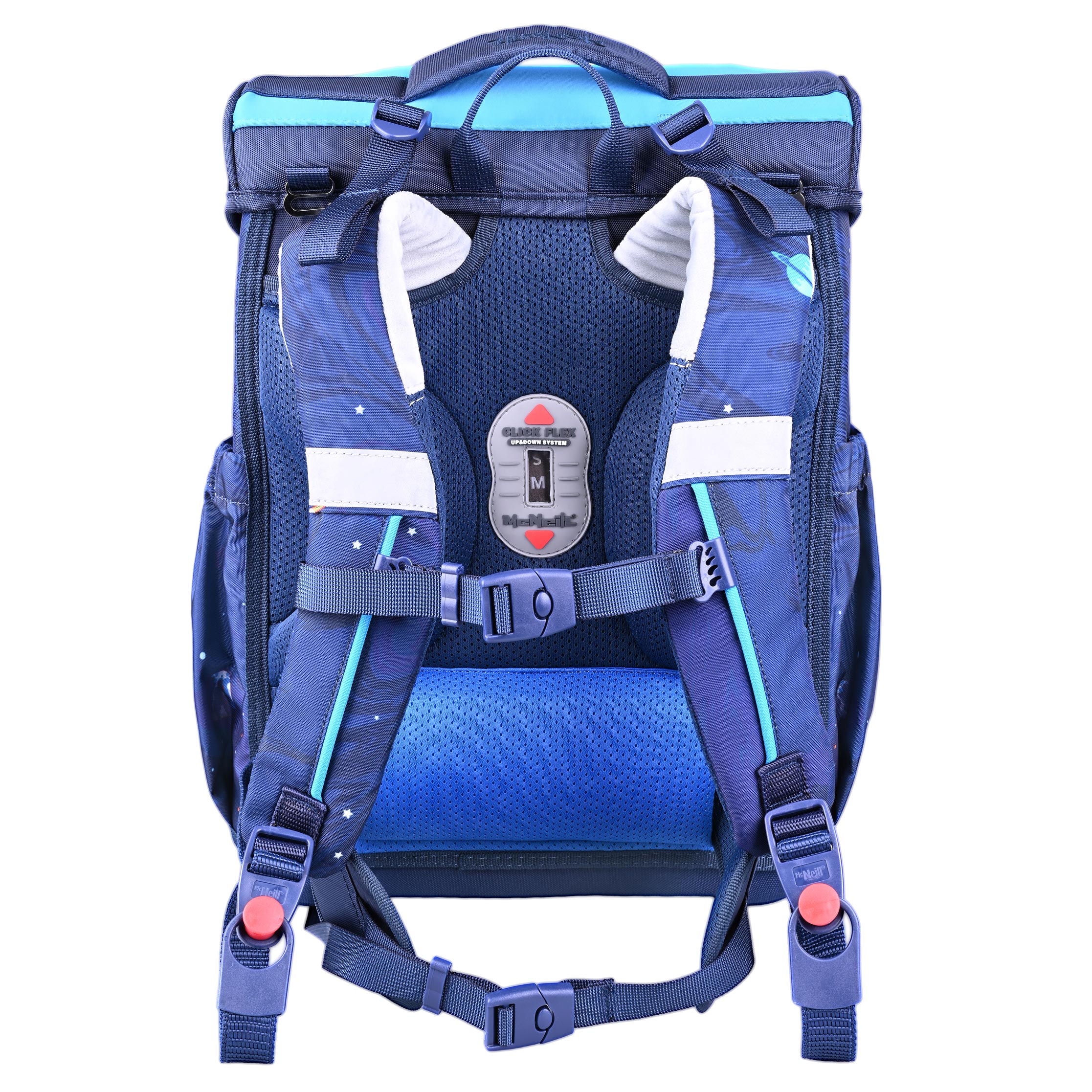 McNeill Bravo Space Schulranzen Jungen – 9-teiliges Set mit Brotdose, Trinkflasche & zwei McAddys – Bild 5