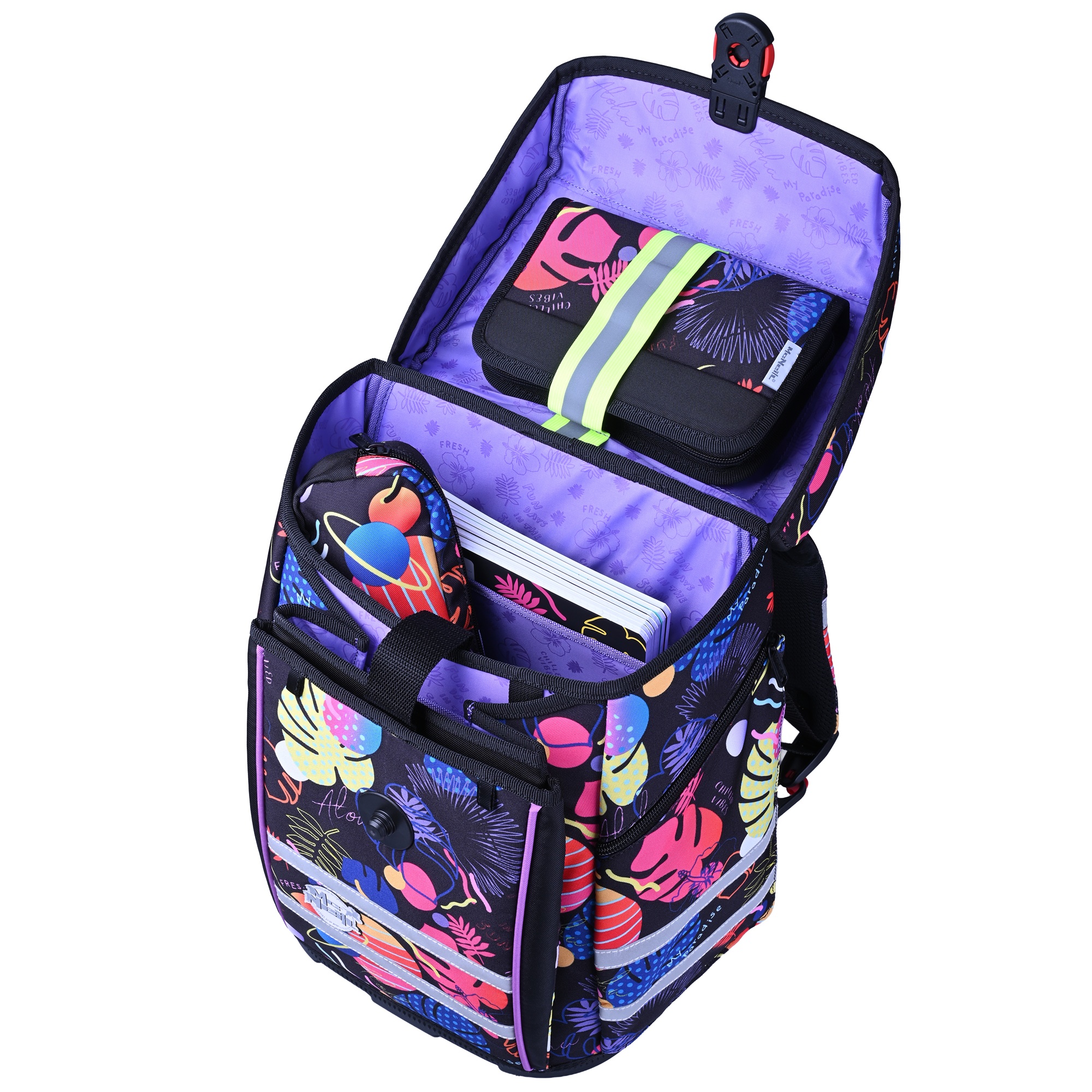 McNeill Schulranzen-Set ERGO PERFECTO, 5tlg. STITCH BLACK -Kollektion 2026- – Bild 5