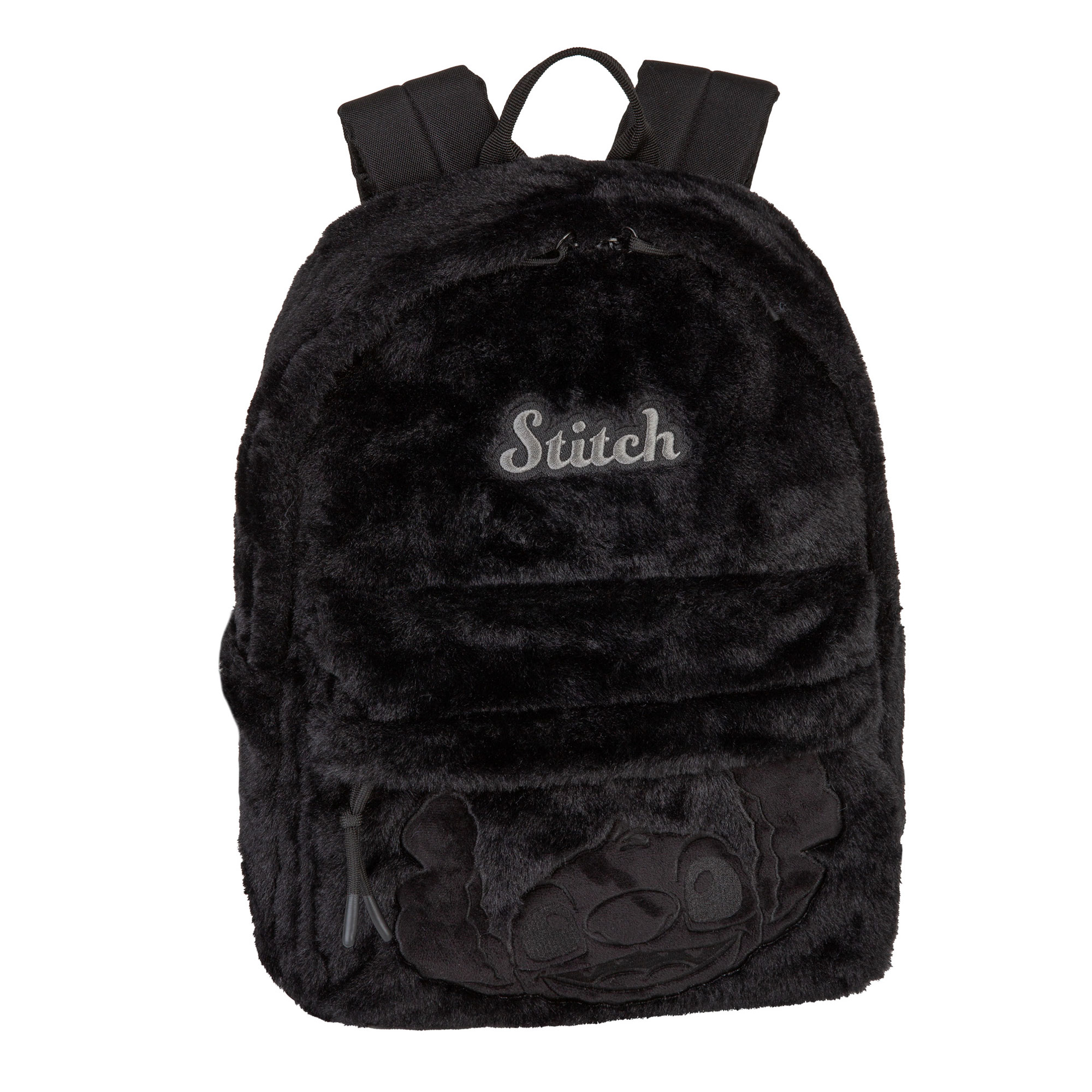 CoolPack Disney Stitch Fluffy BIG 16 – Plüsch Rucksack in Schwarz